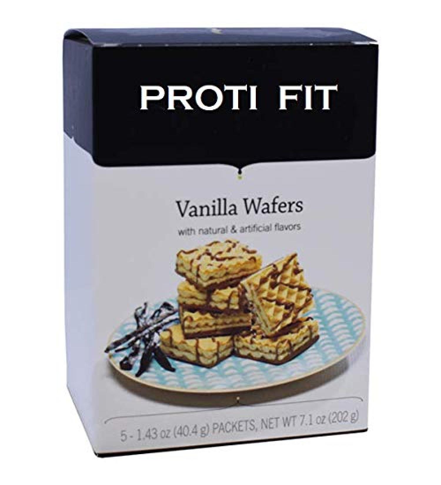 Bariatrix Vanilla Wafer Square for weight loss - 15 grams of protein - 5 box serving - by Proti Fit