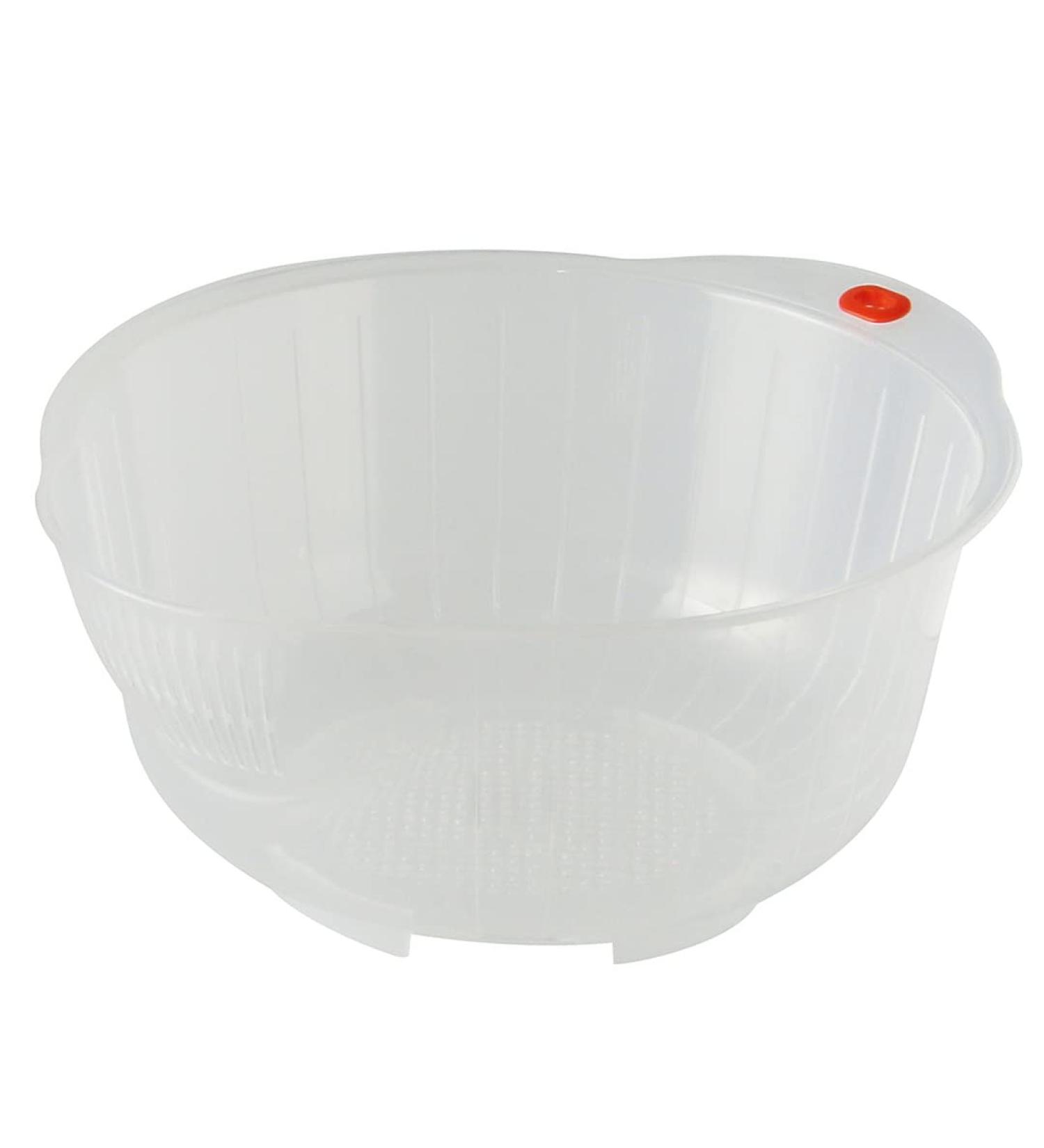 Japanese Rice Washing Bowl with Side and Bottom Drainers (10") - Buy Online on GoSupps.com