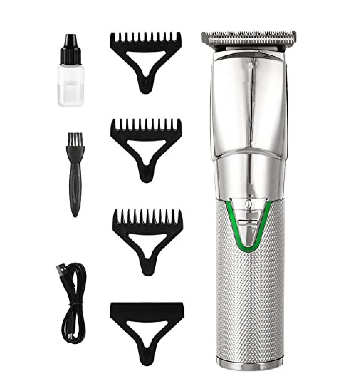 Pro Hair Clipper Metal Hair Clipper Electric Oil Head Electric Hair Clipper Household Hair Salon Charging Hair Clipper(Silver) - Buy Online on GoSupps.com