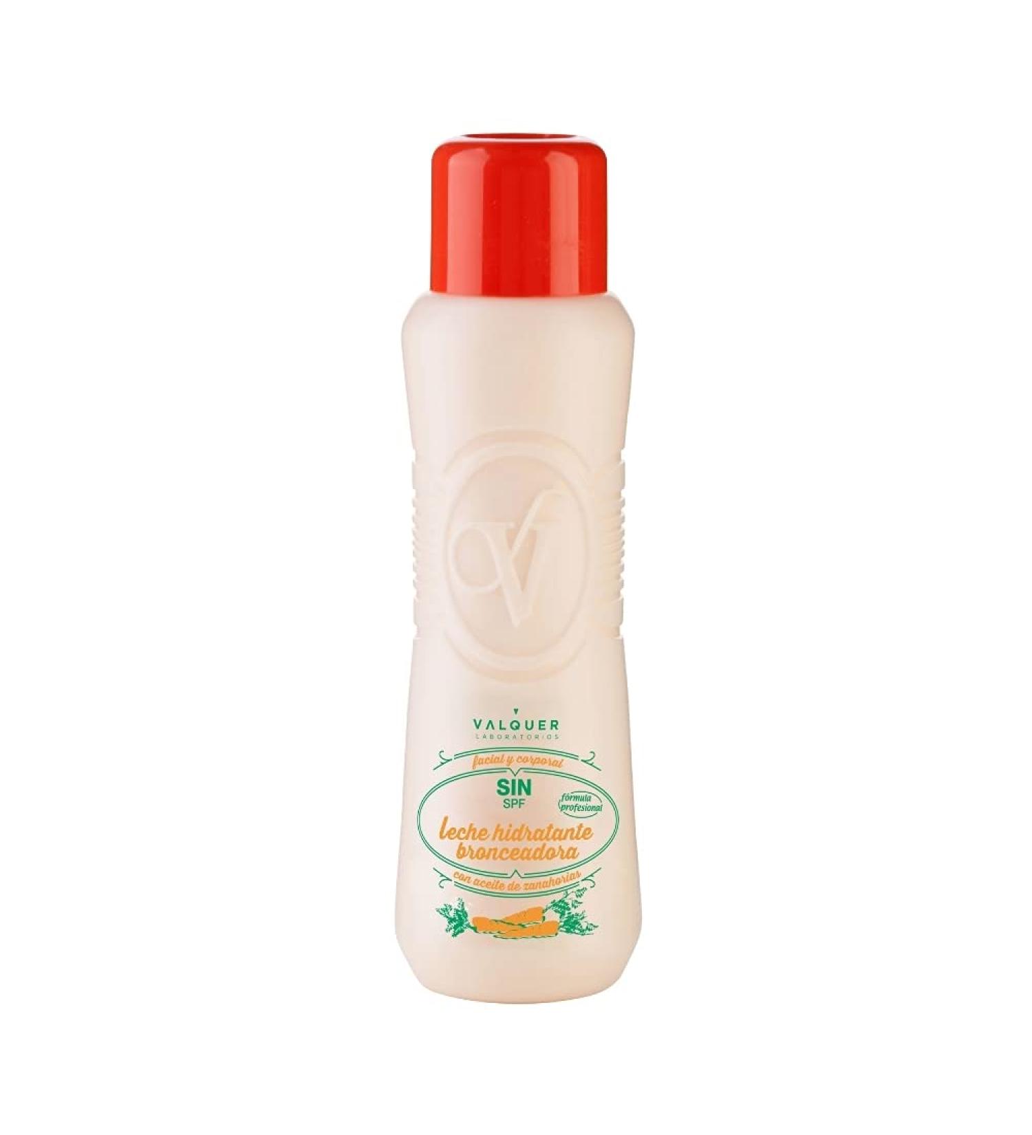 Valquer Facial-Corporal Carrot Moisturizing Sun Milk Bronzing SPF10-500ml - Buy Online on GoSupps.com
