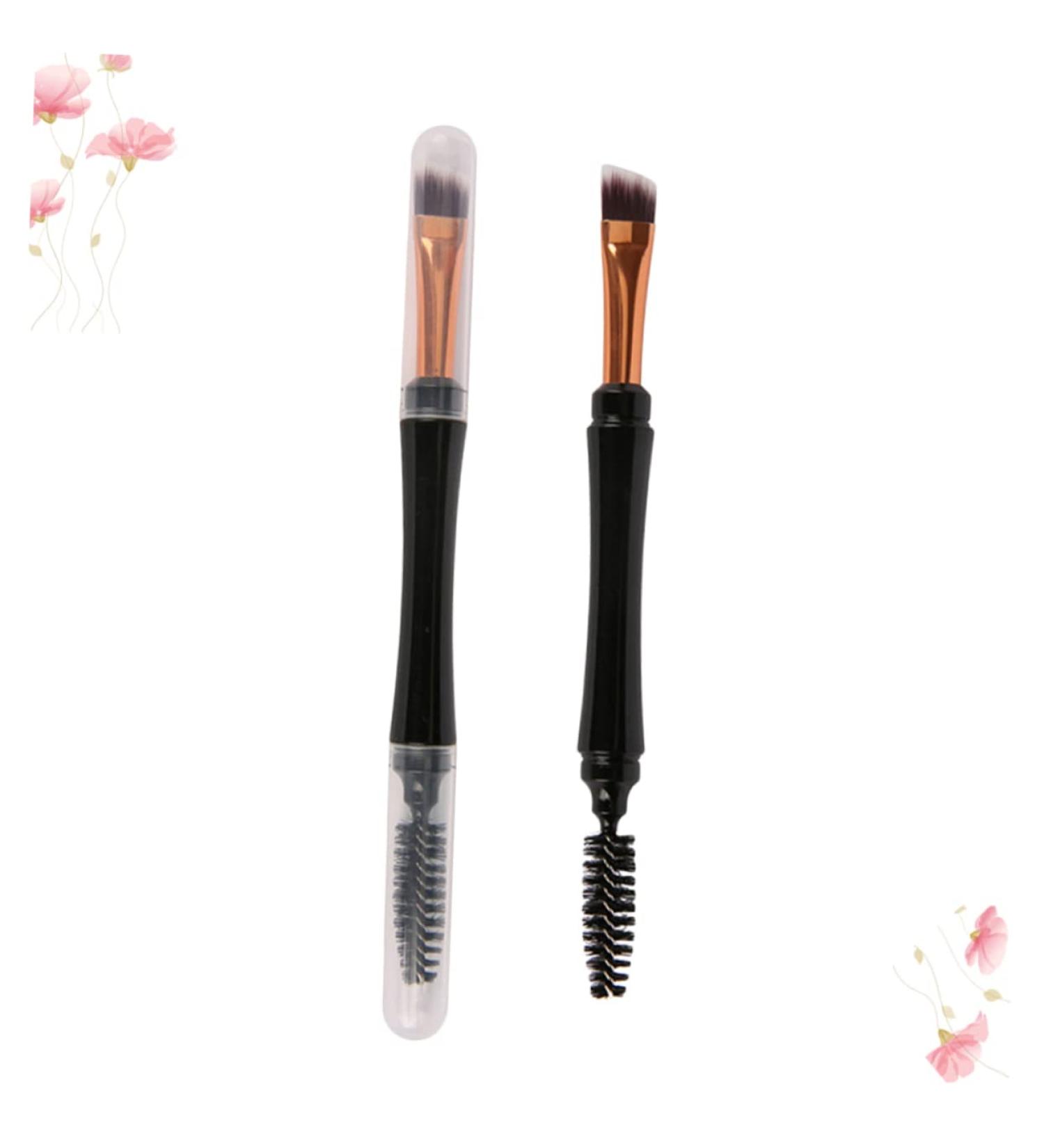Beaupretty 2pcs Spiral Rod Mascara Brush & Eyelash Comb Double-Ended Spoolie Brush for Eyebrows & Eyes | Mini Makeup Tool for Flawless Look - Buy Online on GoSupps.com