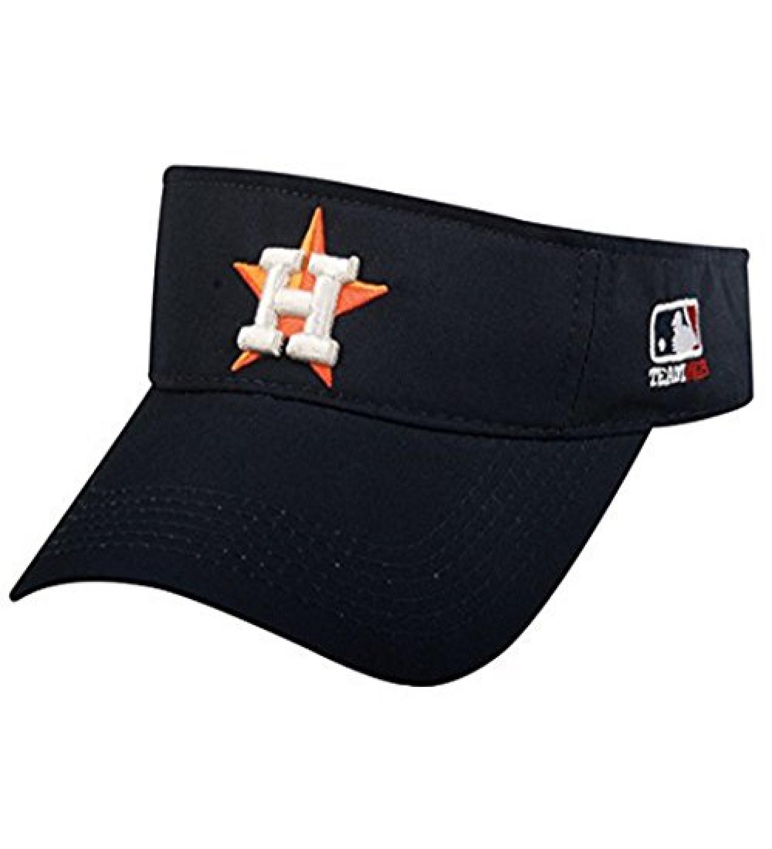 MLB Official Replica Baseball Visor Various Team Hat Adjustable MLB Licensed , Houston Astros - Home