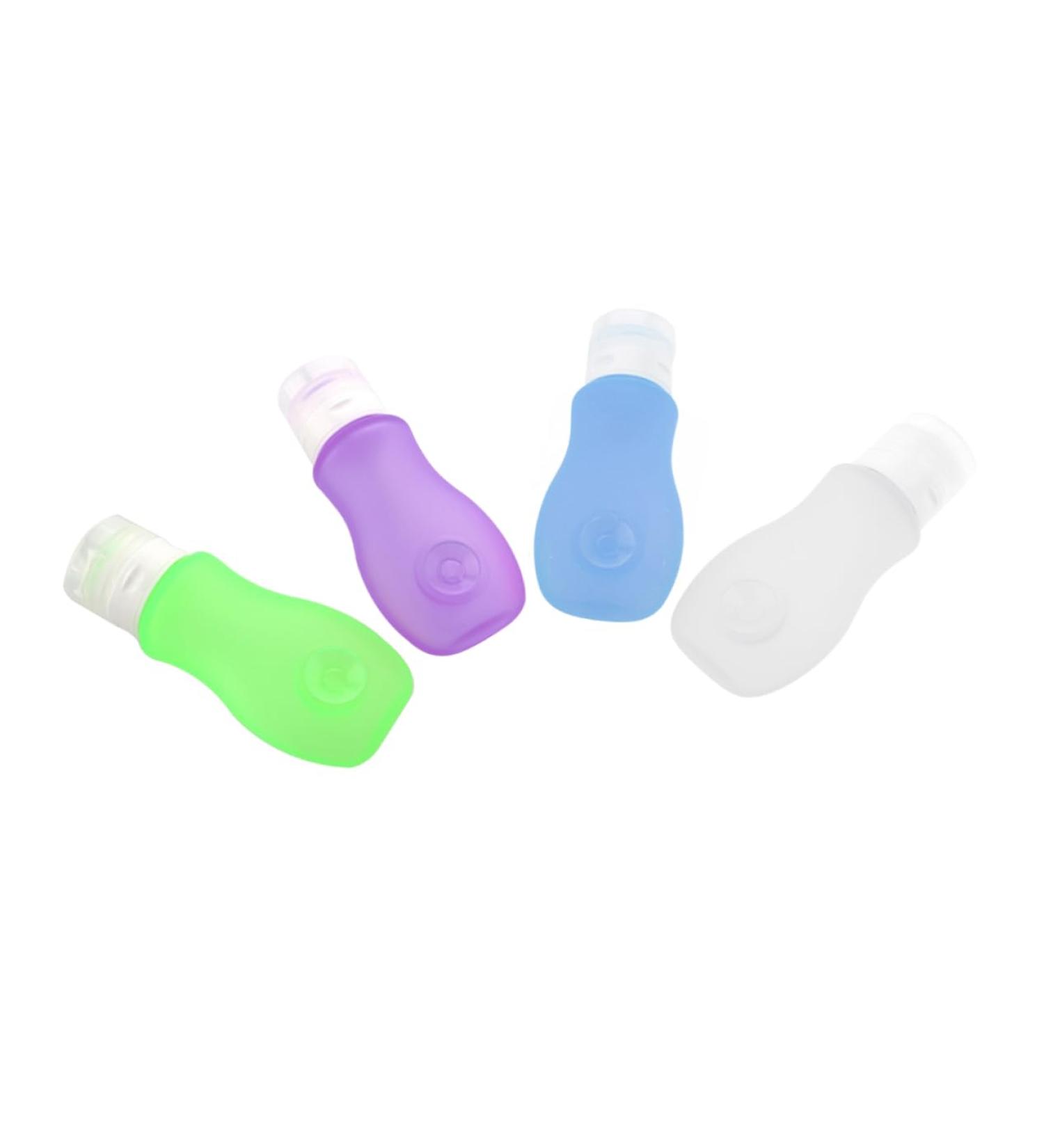 minkissy 4 Travel Shampoo Bottle Refillable Lotion Container Refillable Lotion Bottle Empty Travel Tube Small Shampoo Dispenser Empty Shampoo Tube Toiletries Dispenser Travel Size Portable - Buy Online on GoSupps.com