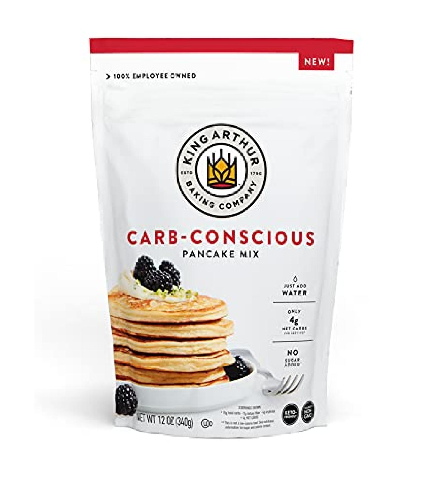 King Arthur Flour Carb-Conscious Pancake Mix - 12 oz (340 g) | Low Carb Pancakes - Buy Online on GoSupps.com