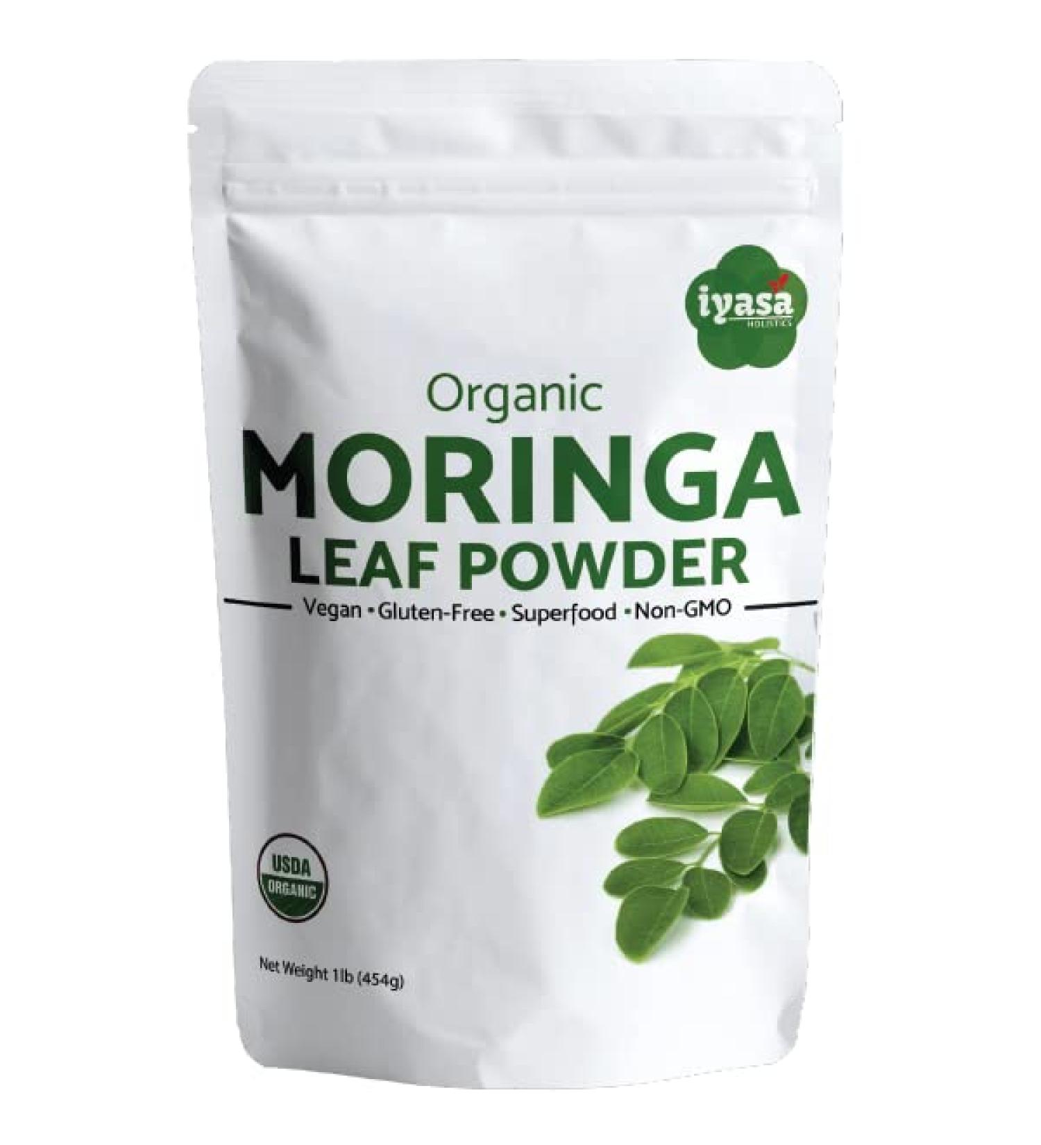 Premium Organic Moringa Leaf Powder Moringa Oleifera Raw Superfood Energy Booster Great as Smoothie Tea Work out Supplement Resealable Pouch 8 oz/226 Grams 8 Ounce (Pack of 1) - Buy Online on GoSupps.com