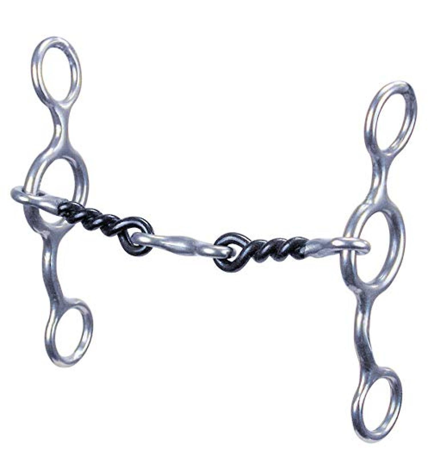 Reinsman 348 Junior Cowhorse Snaffle with Twisted Sweet Iron Dogbone Stage B
