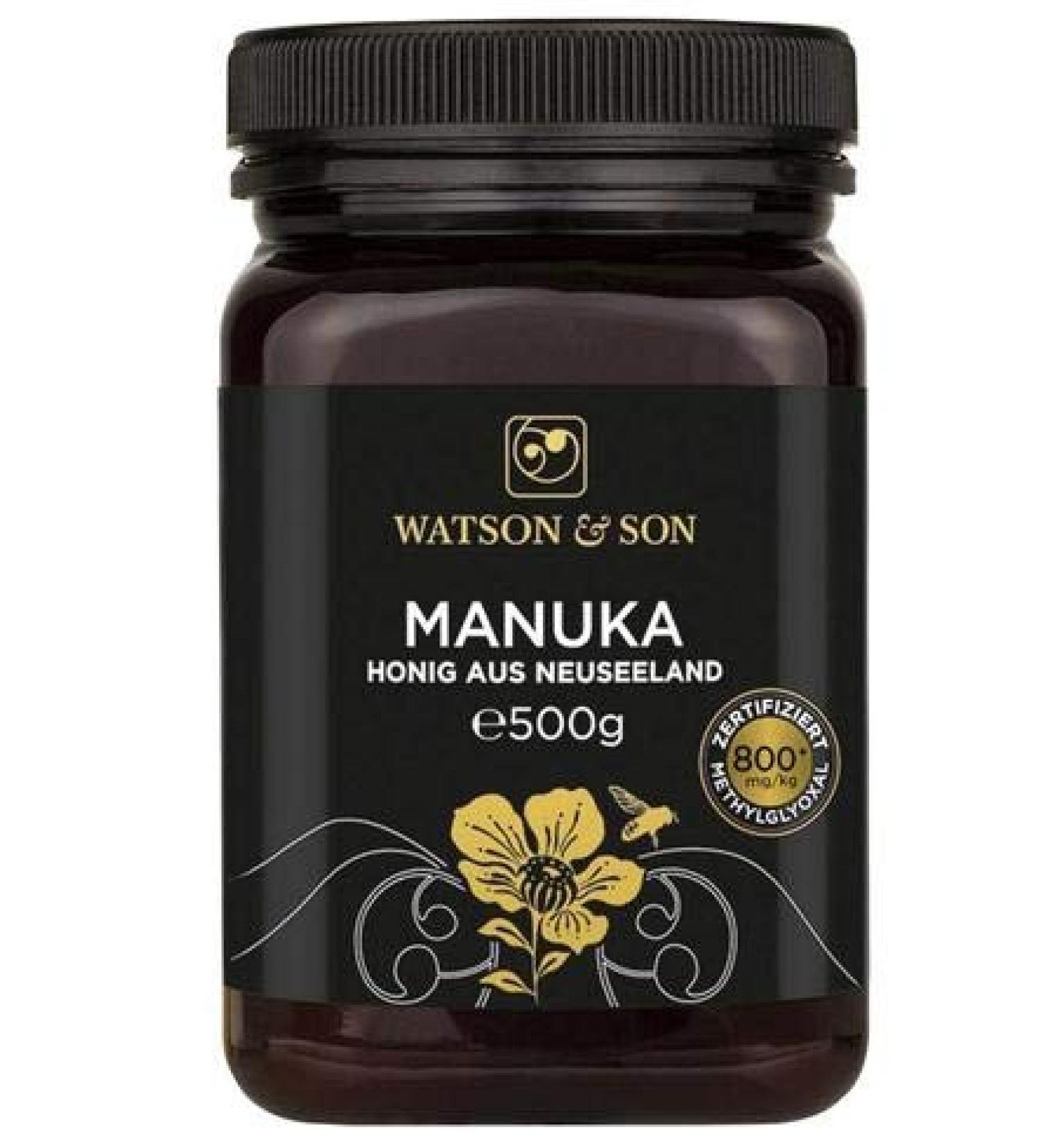 Watson & Son Manuka Honey MGO 800+ 500g | Premium quality from New Zealand 500 g (1 pack)