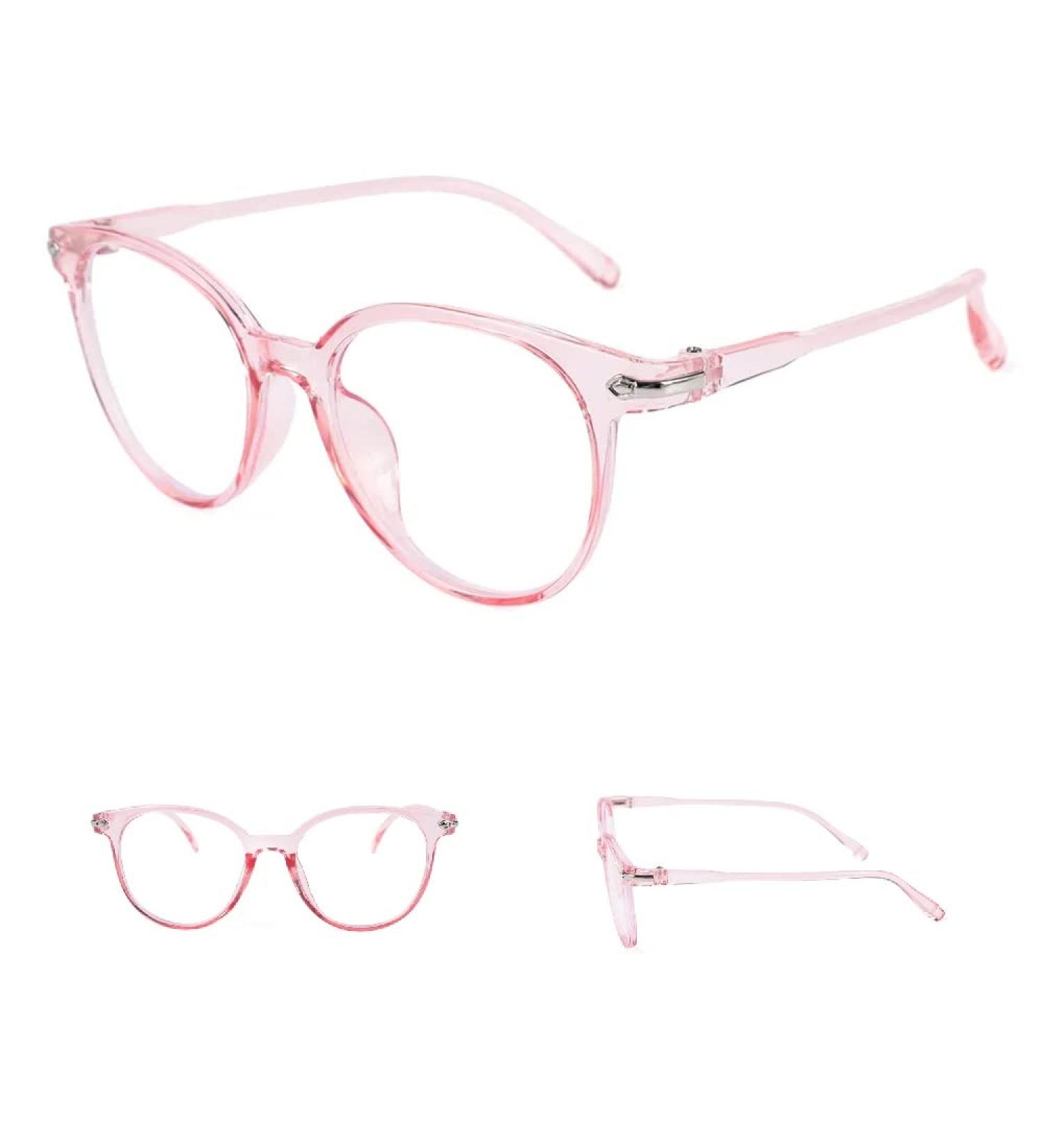 BoGoo Blue Light Blocking Glasses - HD Vision Anti Glare Glasses for Computer Gaming - Unisex Men Women Pink - Buy Online on GoSupps.com