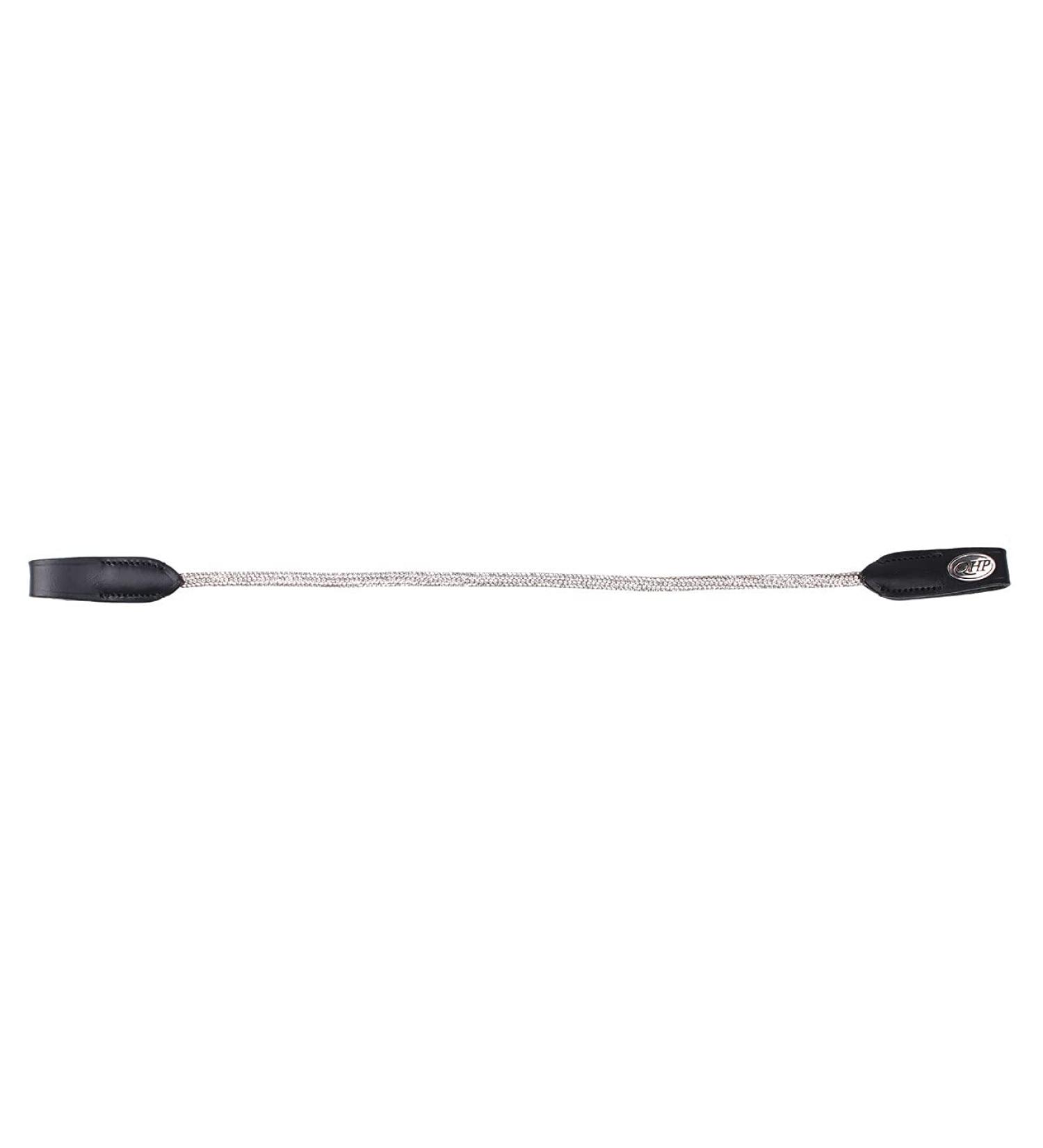 ARBO-INOX Full Black/Silver Horse Browband with Leather and Rhinestones - Premium Equestrian Gear - Buy Online on GoSupps.com