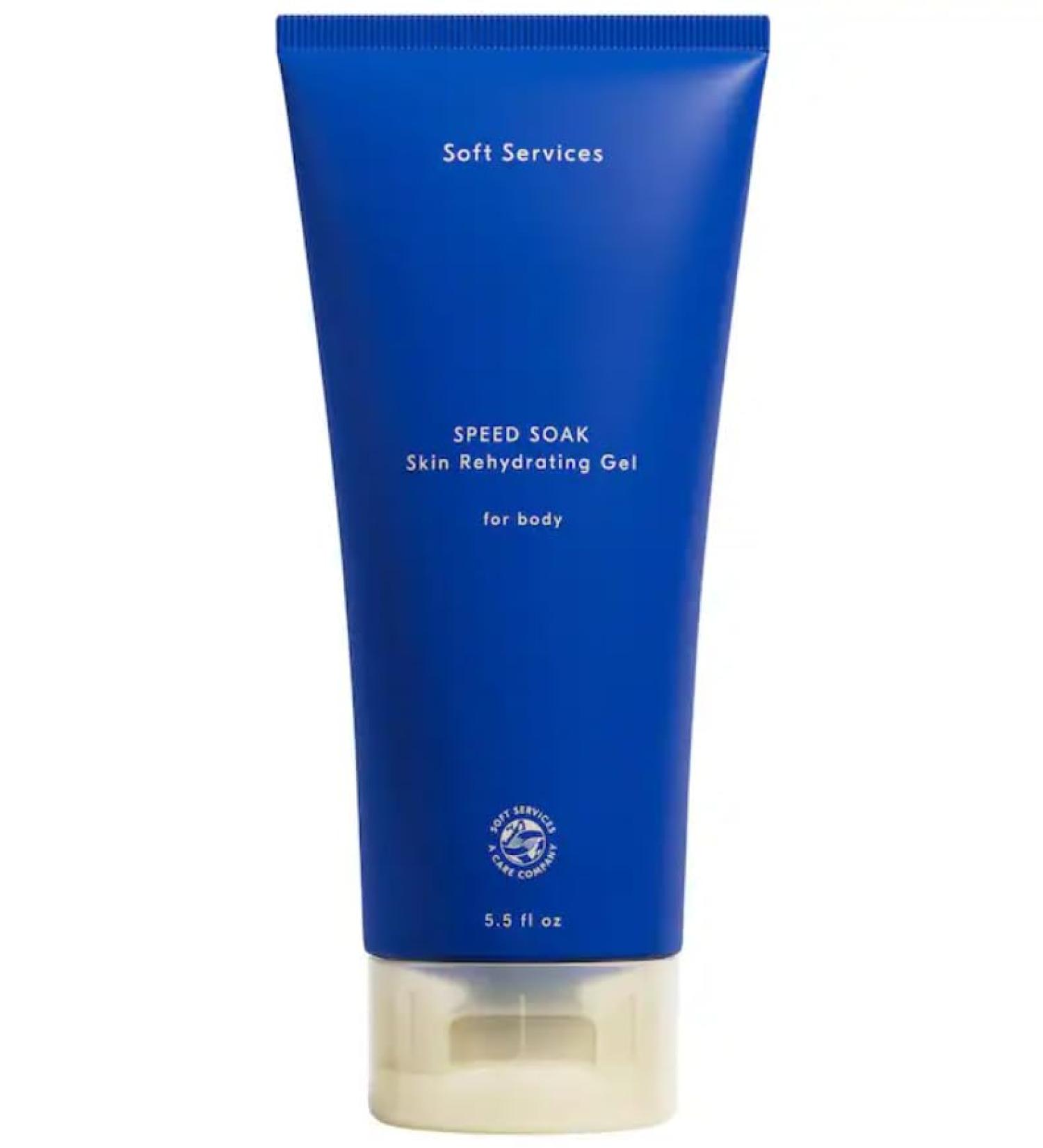 Soft Services Speed Soak Fast-Absorbing + Hydrating Body Gel Moisturizer Clear