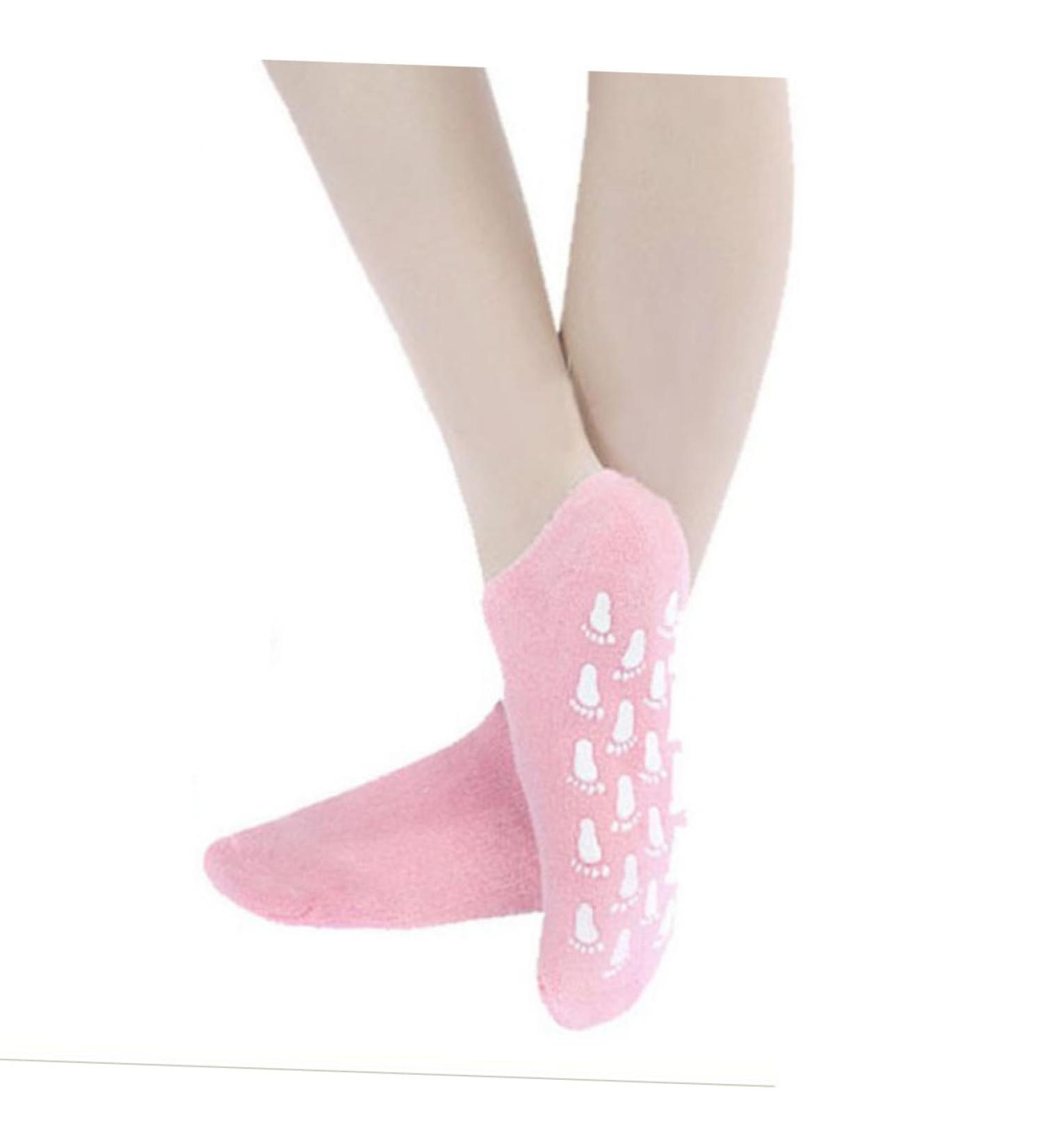 DOITOOL Gel Spa Socks Moisturizing Heel Socks Moisturizing Gel Repair Women Gel Socks Gel Socks for Dry Feet Moisture Socks Soft Moisturizing Socks Women Socks Nursing Socks Foot Miss 19.00X9.00X0.50CM - Buy Online on GoSupps.com