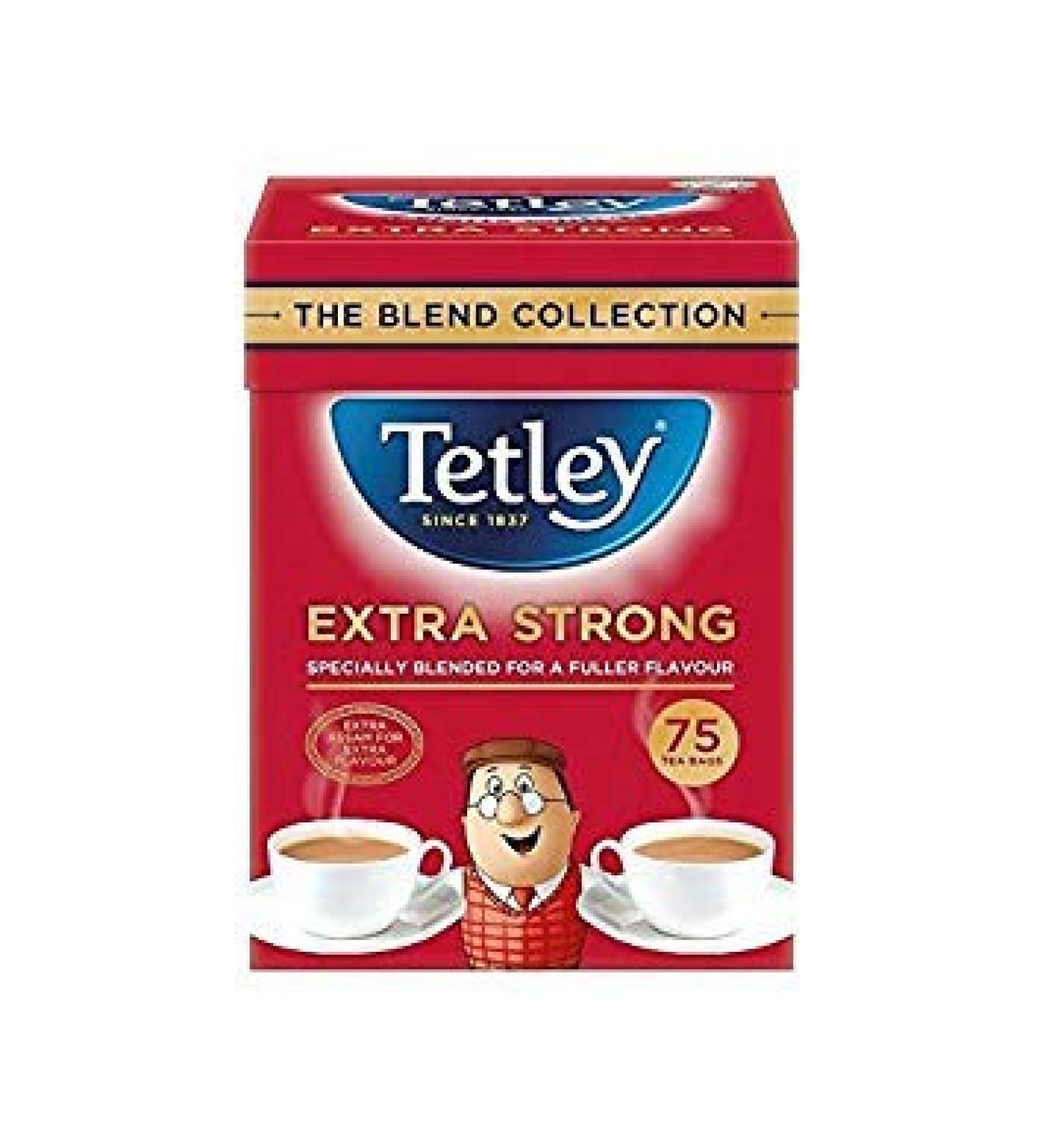 Tetley Tetley Extra Solid Tea Bags 75 Per Pack - Pack of 4