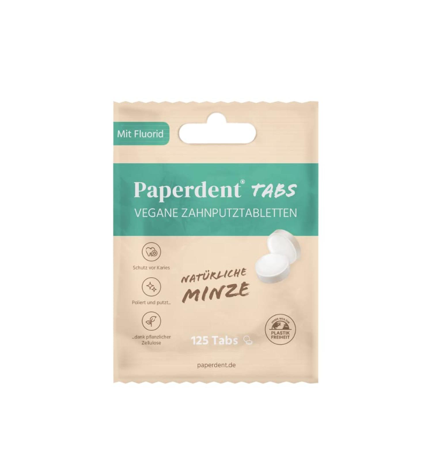 Buy New Paperdent Vegan Toothpaste Tabs - Microplastic-Free Preservative-Free Eco-Friendly Packaging | International Shipping - Buy Online on GoSupps.com