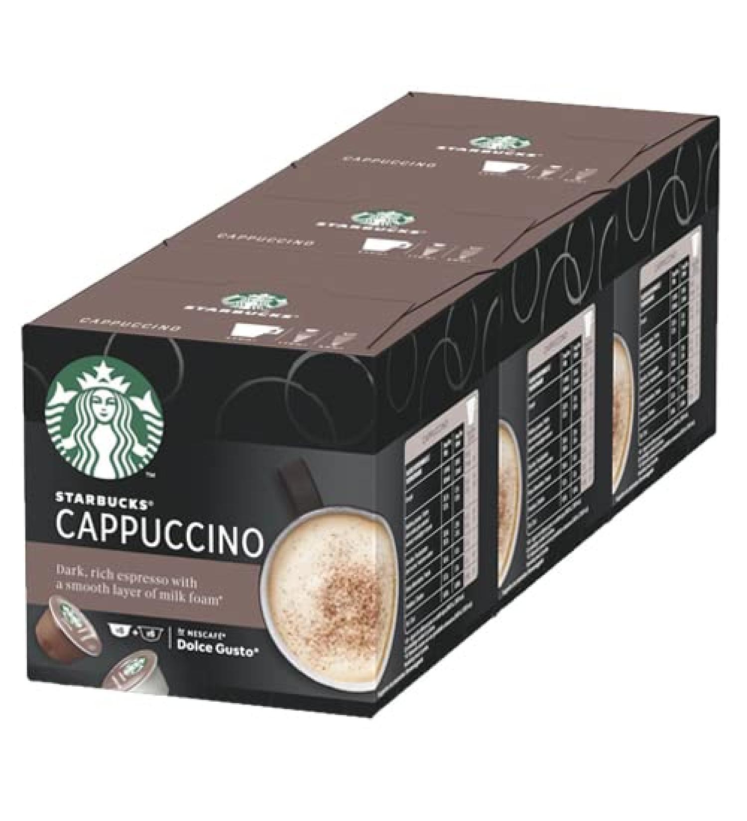 Starbucks Cappuccino by Nescaf Dolce Gusto 3x 12 Capsules