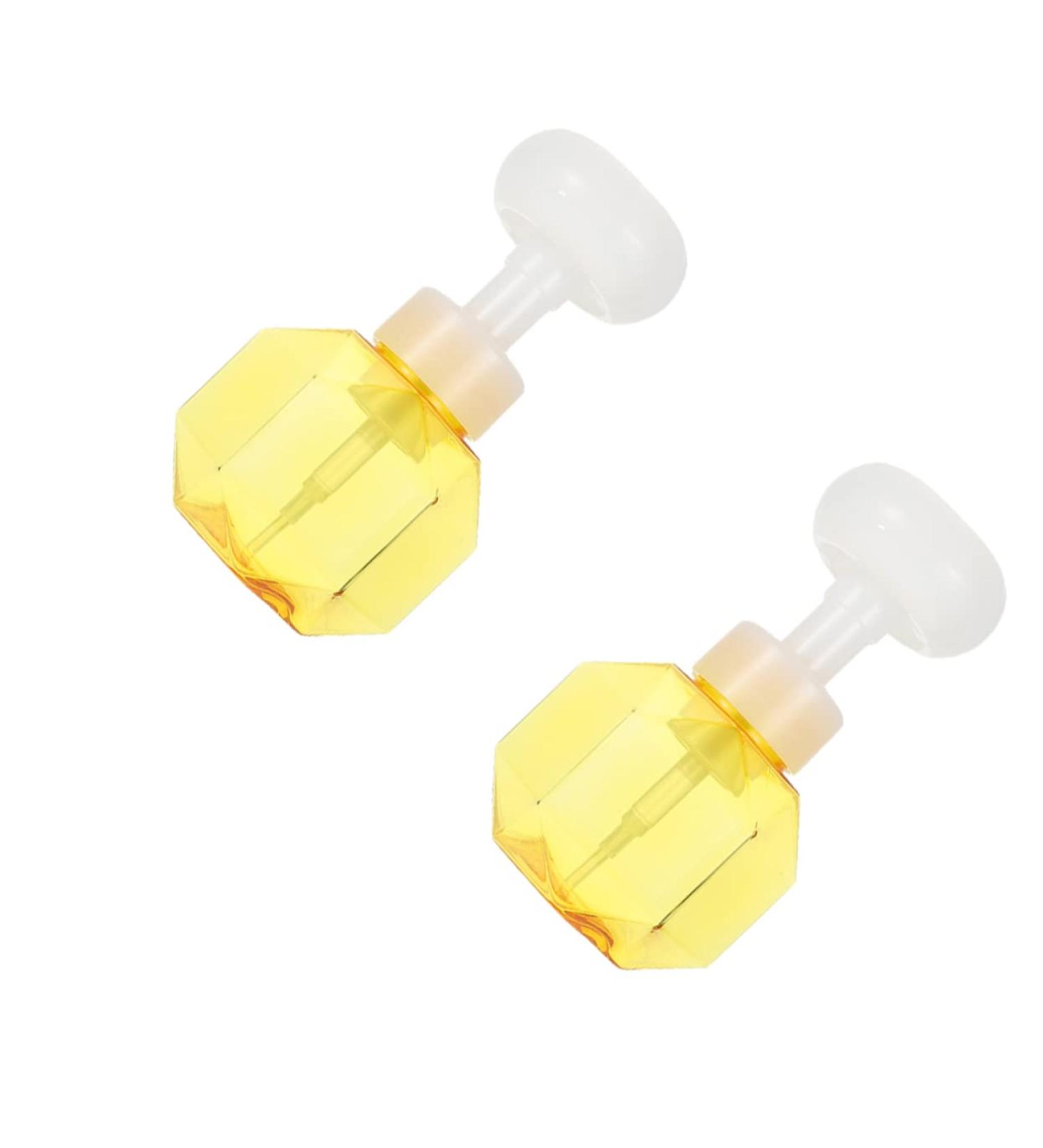 Fomiyes 4-Piece Flower Bubble Bottle Set | Mini Plastic Containers & Foam Soap Dispenser | Transparent 9.7x9.7x16.3cm - Ideal for Home & Travel - Buy Online on GoSupps.com