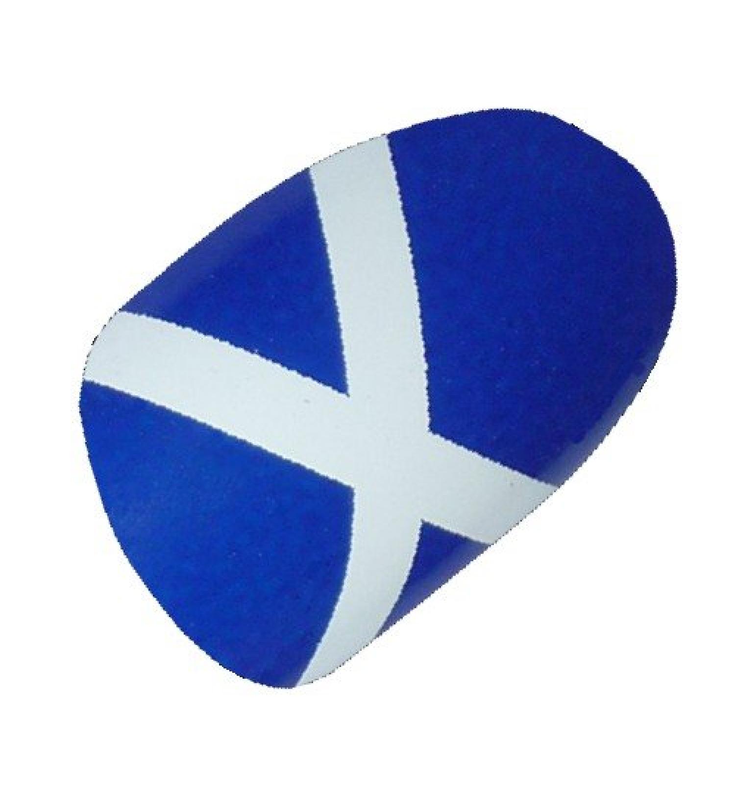 Chix Nails Nail Wraps Scottish Flag Scotland Blue White Saint Andrew's Cross Fingers Toes Vinyl Foils