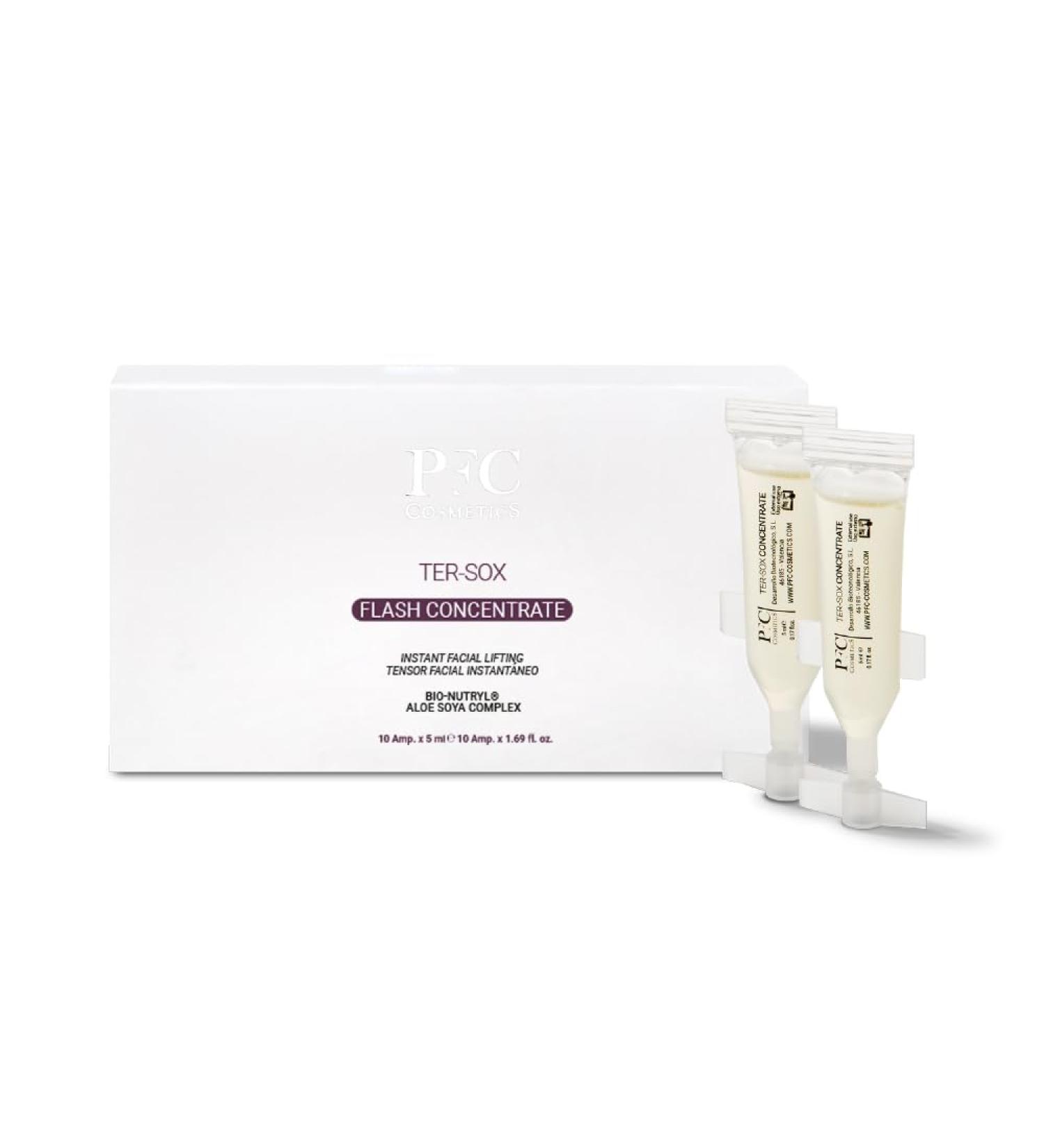 PFC Concentrate in Instant Lifting Effect Flash Facial Ampoule. Anti-wrinkle Regenerating and Firming. Brightening. Pre-Makeup for Events. Moisturizing. Anti-aging 5ml x 10 Ampoules - Buy Online on GoSupps.com