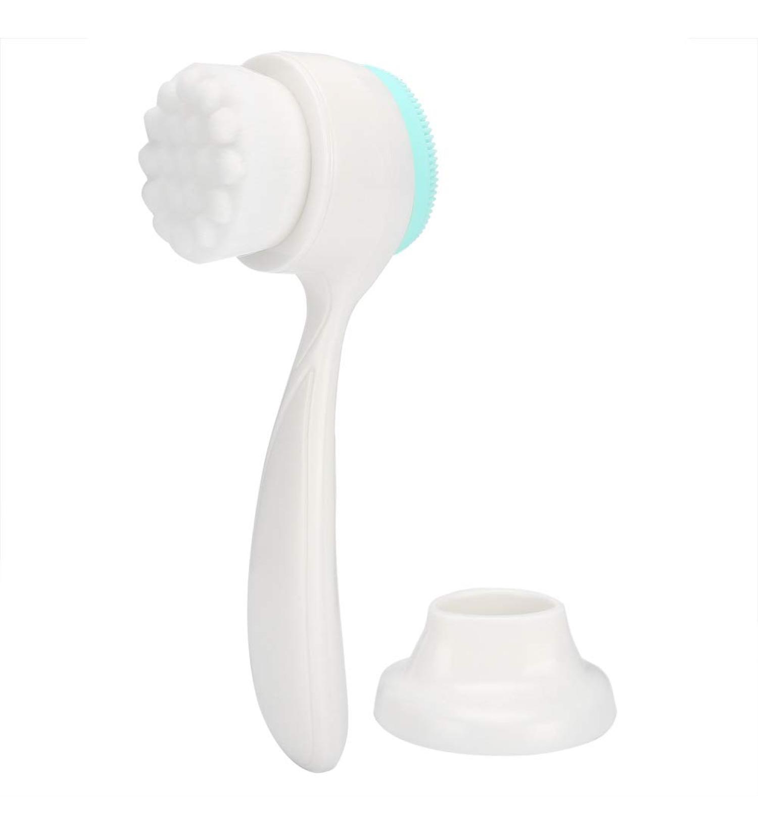 Facial Cleansing Brush - Manual Face Brush with Double-Sided Blackhead & Blemish Removers | Skin Care Tools for All Skin Types - International Shipping - Buy Online on GoSupps.com