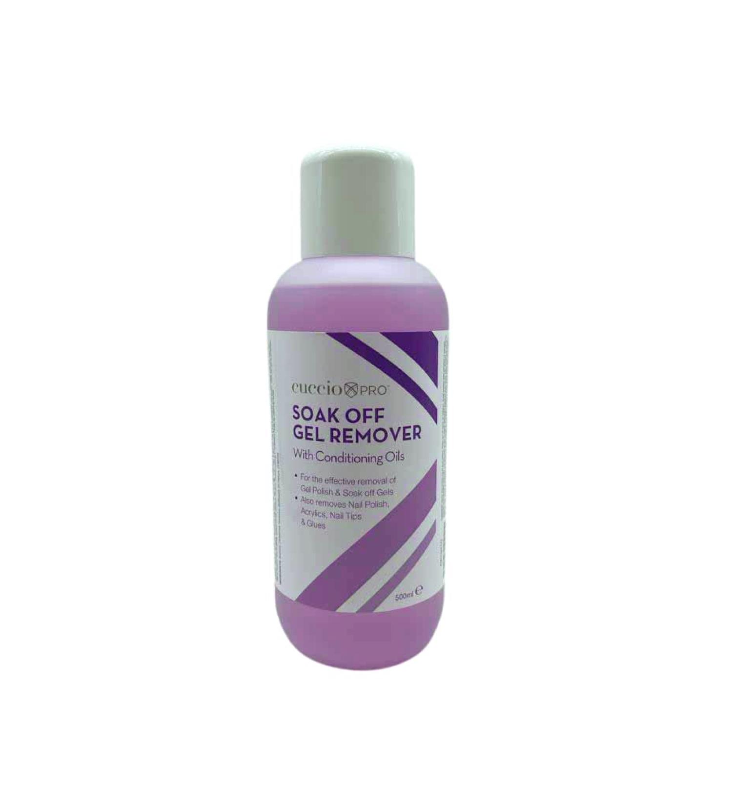 Cuccio Soak Off Gel Remover with Conditioning Oils 500ml Purple