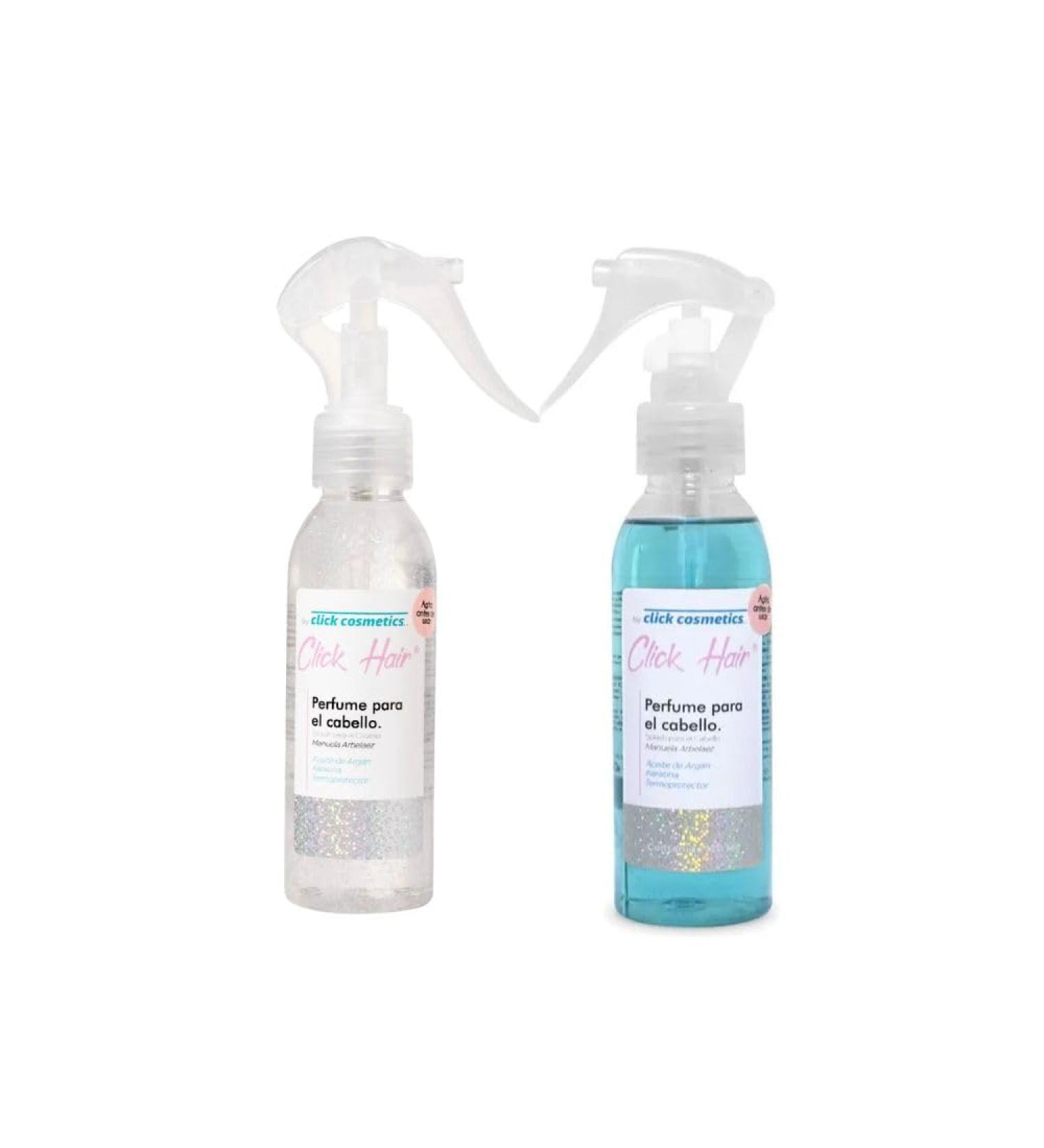 Click Hair Perfume para el cabello Transparente y Azul (2 Pack) Click Hair Perfume Transparente y Azul Click Hair Vainilla y Candy Click Hair Products Clicl Hair Perfume - Buy Online on GoSupps.com