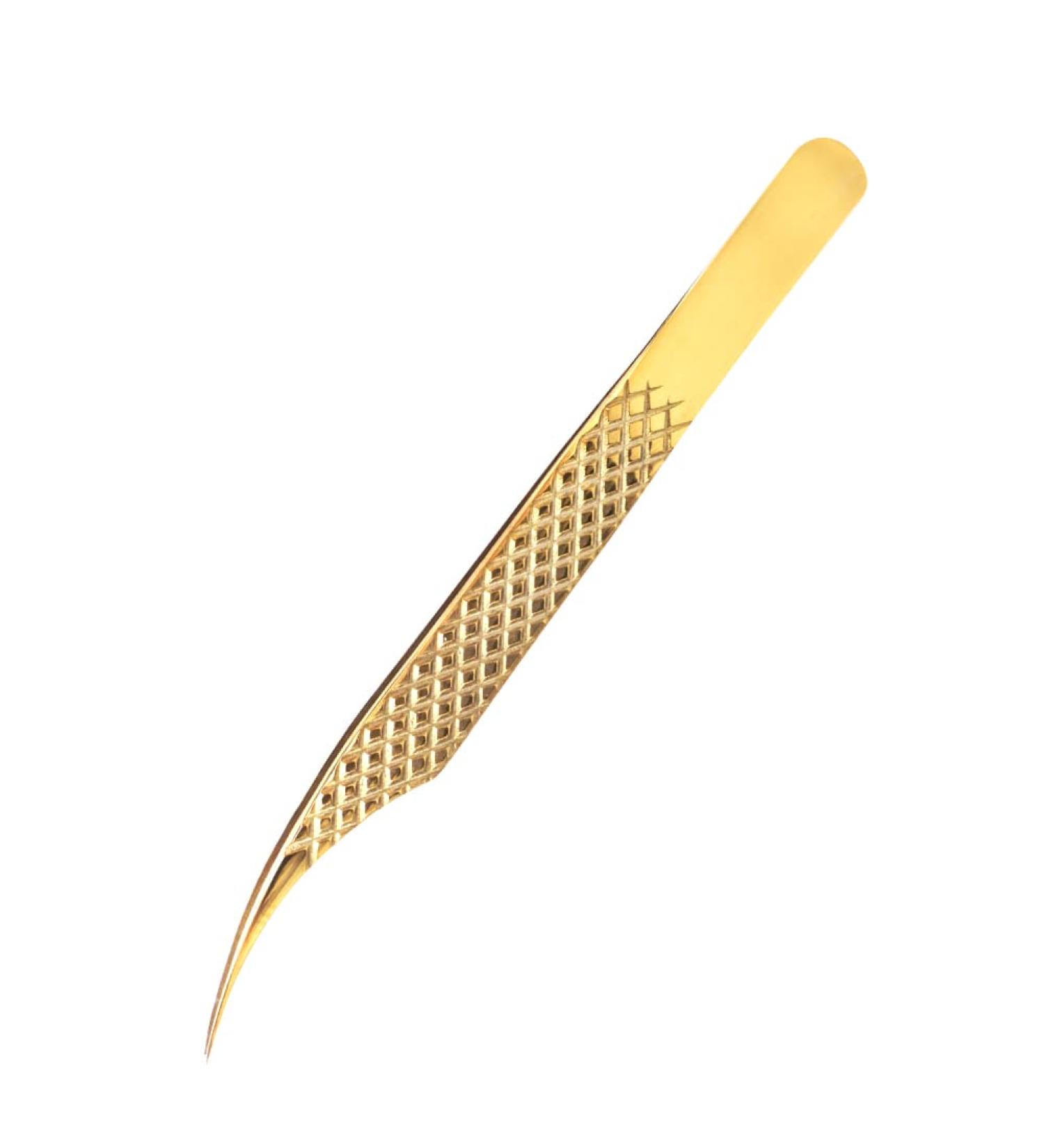 DASSEN Gold Lash Extension Tweezers - Precision Thin Tips for Mega Volume Lash Extensions - Buy Online on GoSupps.com