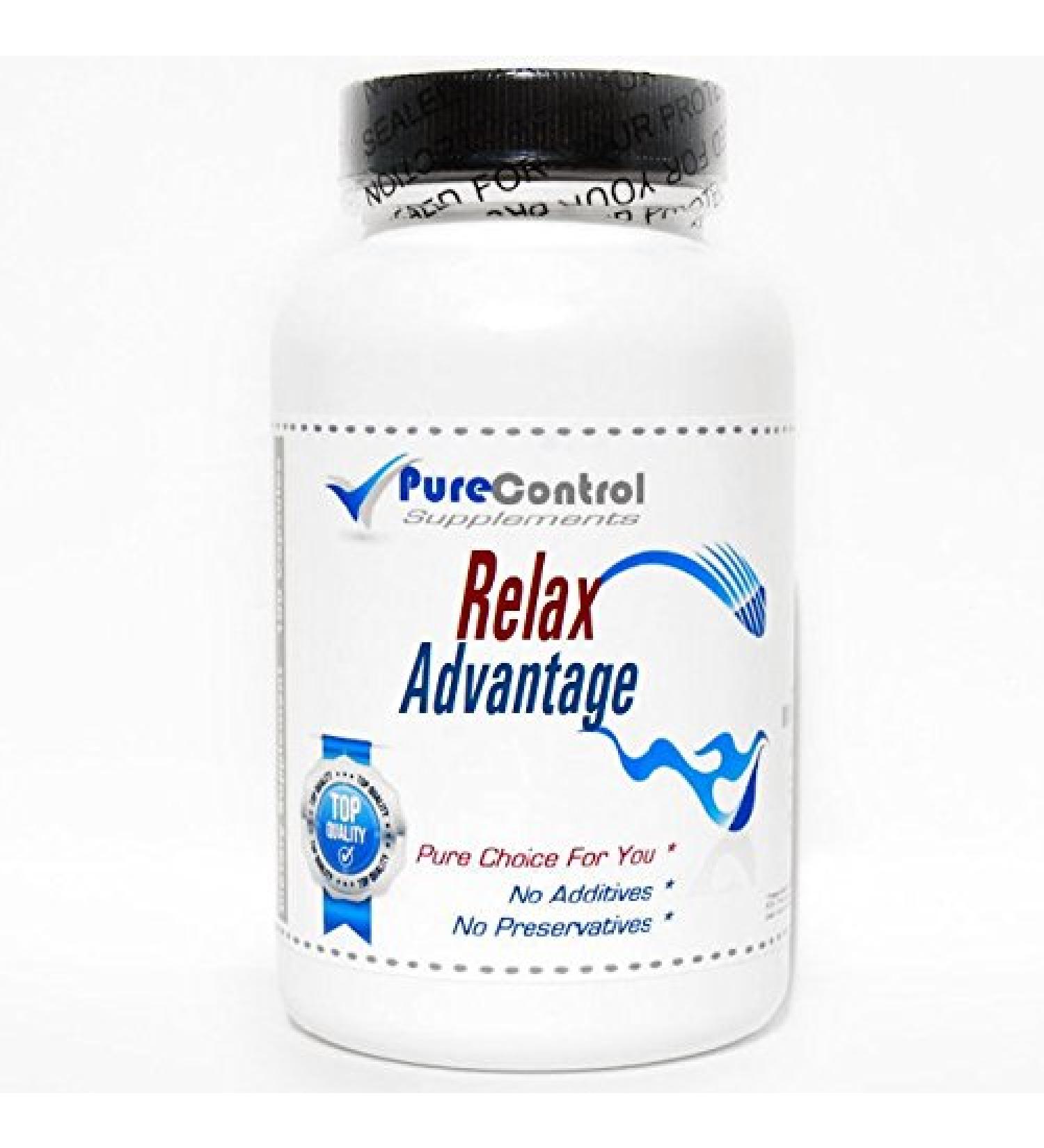 Relax Advantage/Valerian Vervain Avena Sativa // 90 Capsules // Pure // by PureControl Supplements
