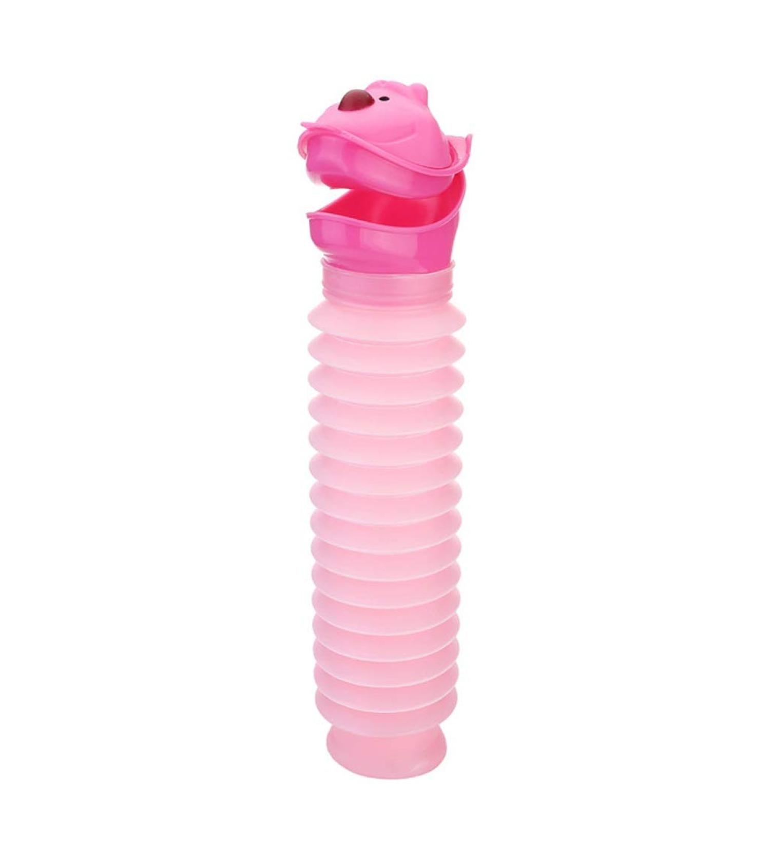 xilinshop Portable Urinal Emergency Urinal Portable Mini Outdoor Camping Travel Shrinkable Personal Mobile Toilet Potty Pee Bottle for Kids Adult (600 ML) Urinal (Color : Pink) - Buy Online on GoSupps.com