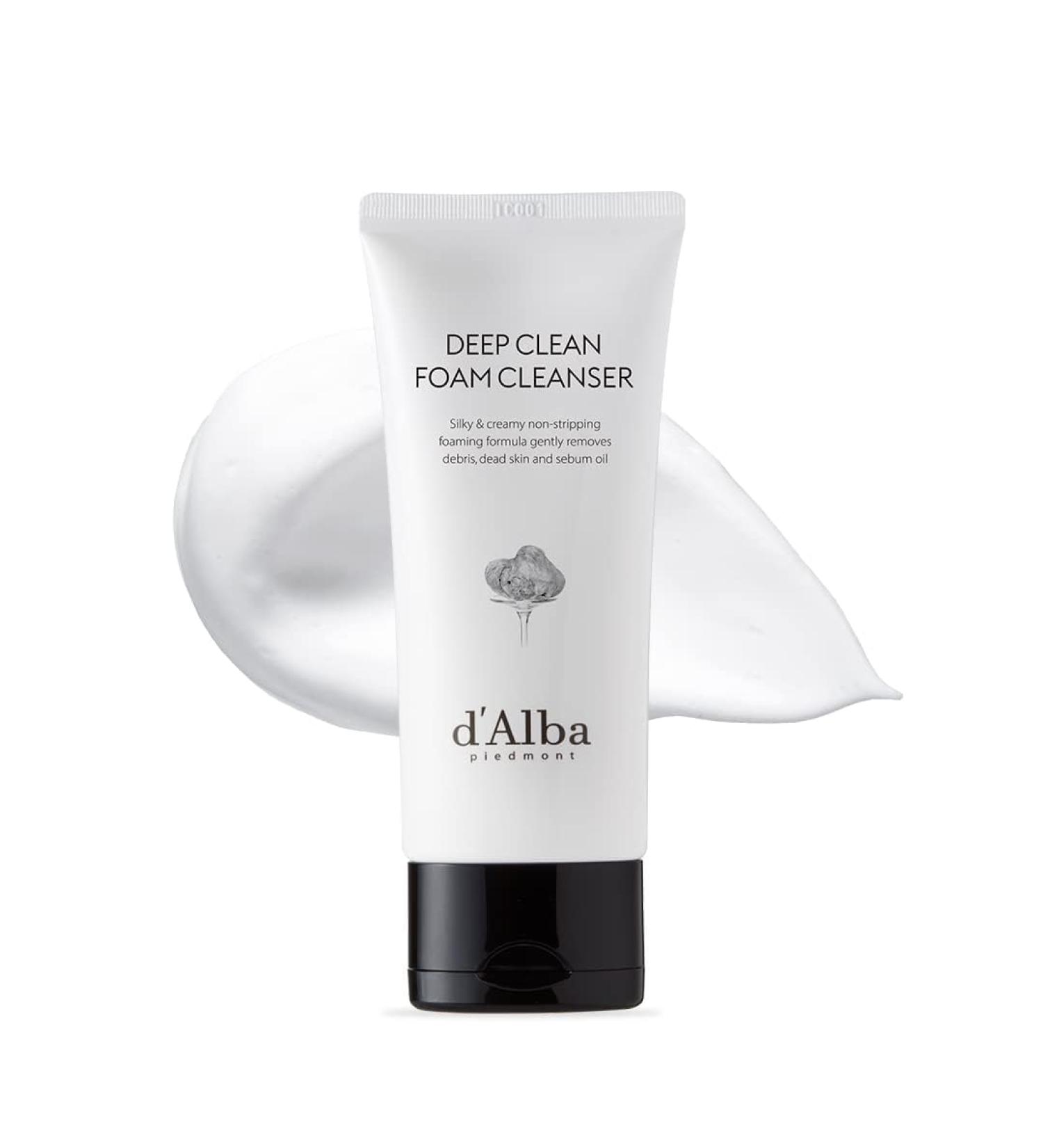 d'alba Piedmont Italian White Truffle Deep Foam Cleanser Vegan Skincare Gentle Foam Cleanser with White Truffles for All Skin Types Safe for Sensitive Skin Hypoallergenic - Buy Online on GoSupps.com