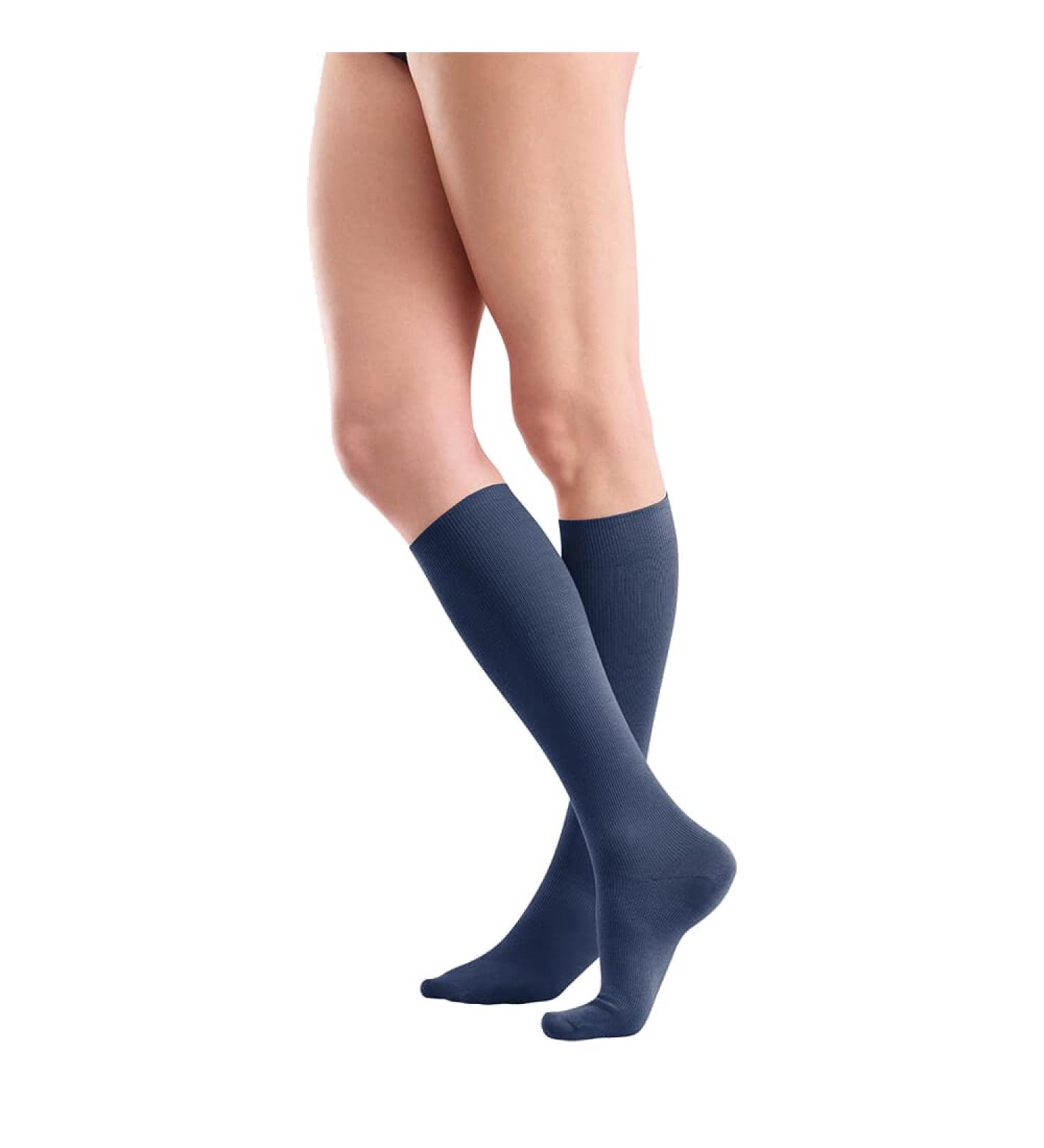 Bauerfeind VenoTrain act cotton AD men compression stockings 4 marine 4 blue