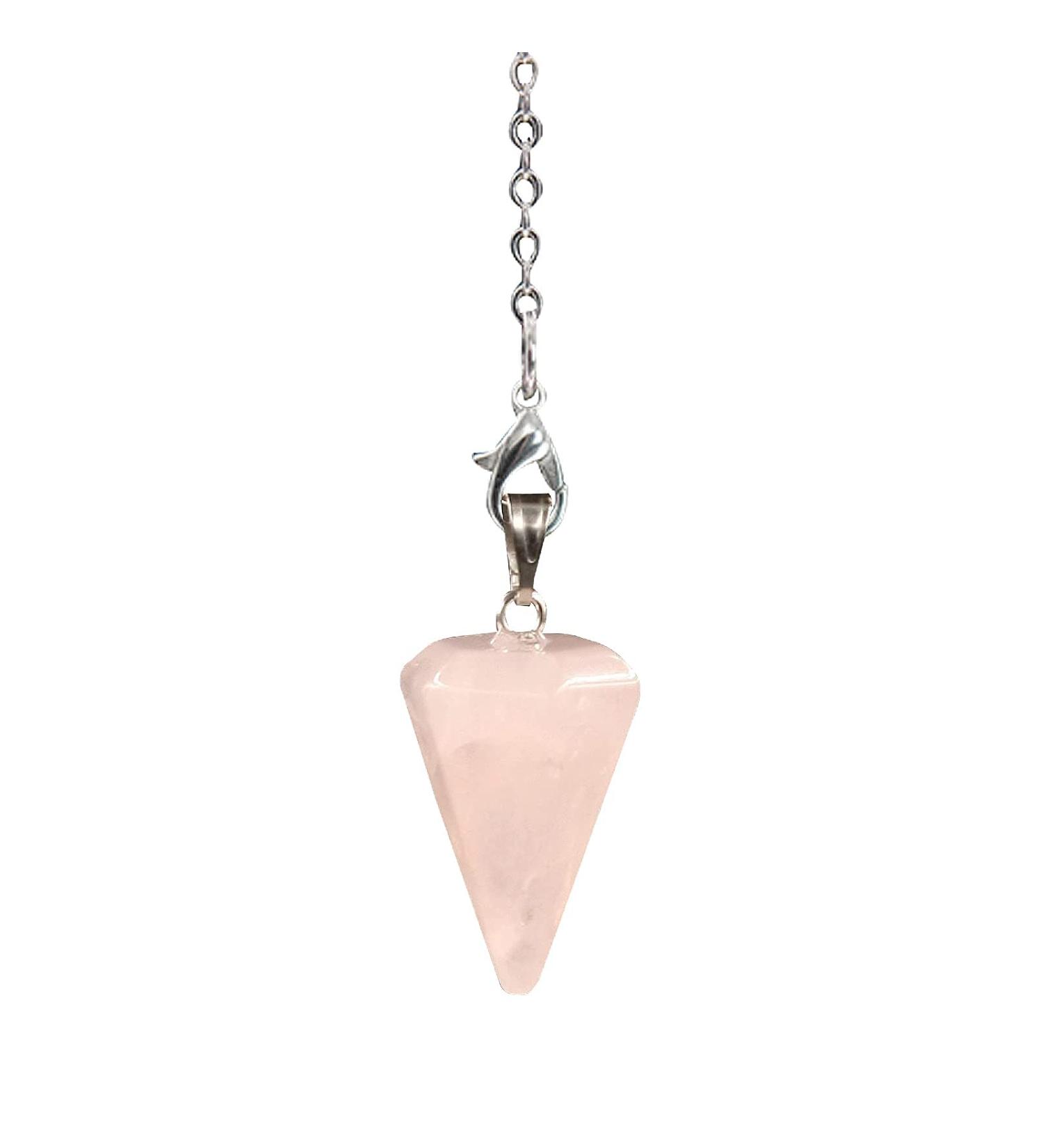 Natural Gemstone Pendulum for Fortune Telling | Chain-Pointed Divination Tool - Shop Internationally - Buy Online on GoSupps.com