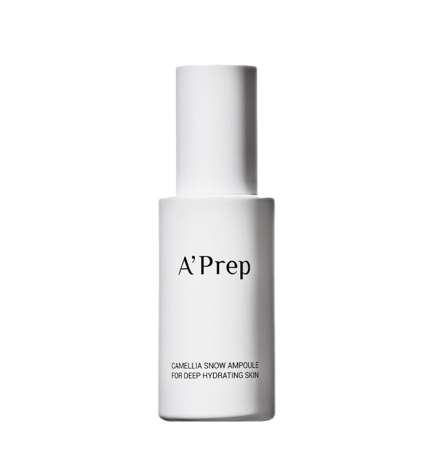 A'Prep Camellia Snow Ampoule Hydrating & Brightening Facial Serum with Camellia Japonica Niacinamide & Hyaluronic Acid EWG Green Formula Korean Skincare 50ml - Buy Online on GoSupps.com