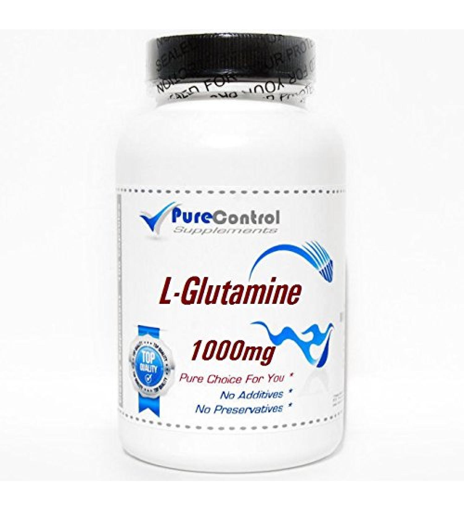 L-Glutamine 1000mg // 200 Capsules // Pure // by PureControl Supplements