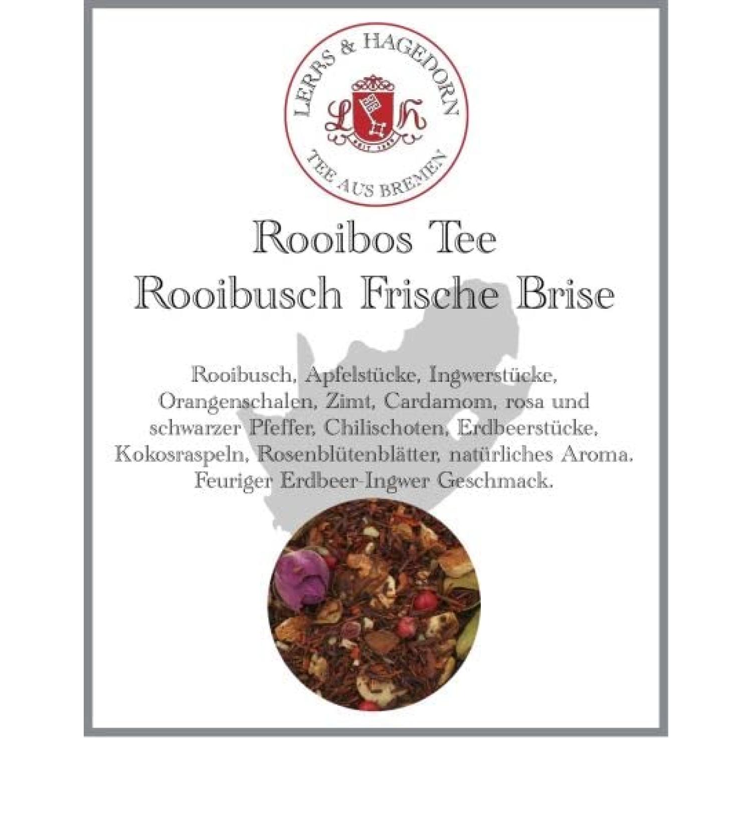  Lerbs & Hagedorn Lerbs & Hagedorn Rooibos Rooibusch Tea Fresh Breeze | Lemon-orange taste 1 kg (approx. 81 liters) blackberry leaves lemongrass - Buy Online on GoSupps.com