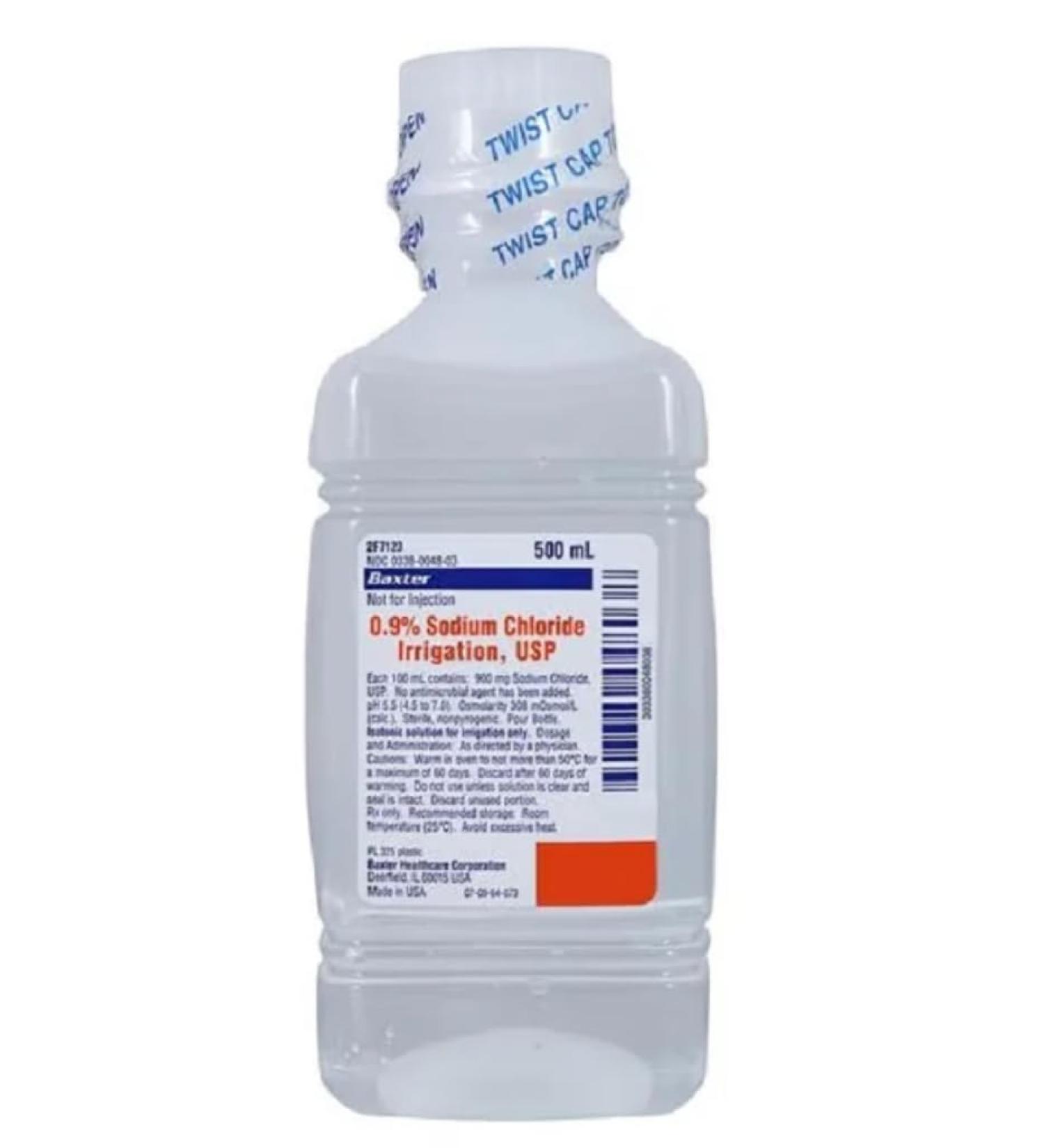 Saline Solution 0 9% Sodium Chloride Irrigation 500mL