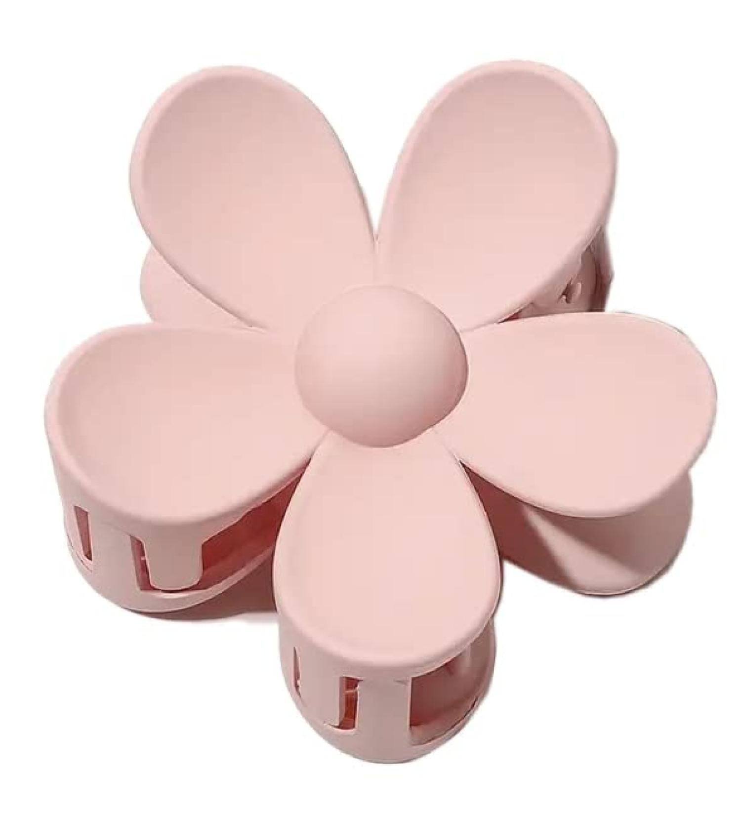 Cute Flower Claw Clip Hair Clip for Women - Non-slip Matte Large Claw Clip for Thick & Thin Hair - Pink Hair Clip - Buy Online on GoSupps.com