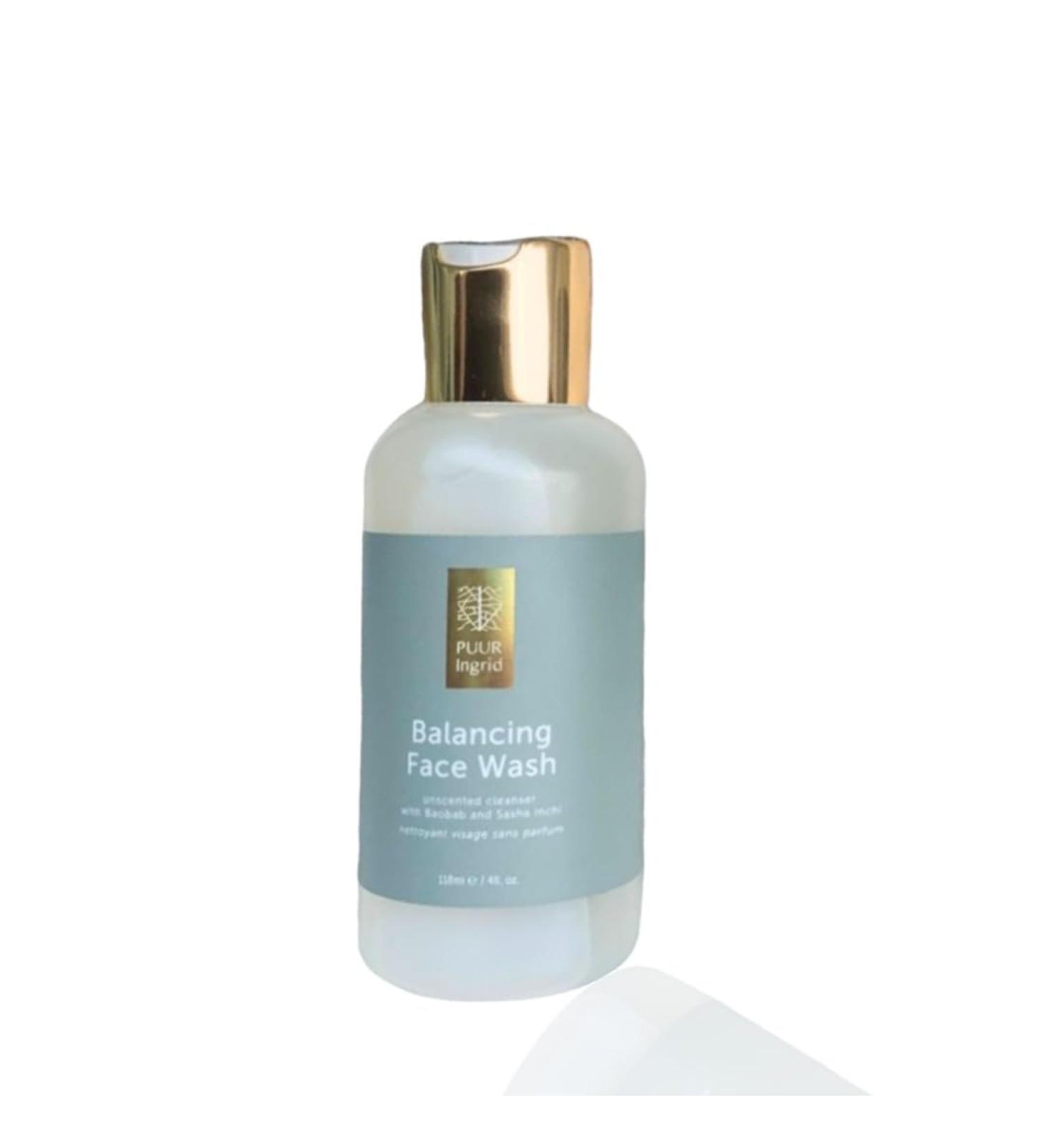 Balancing Face Wash for Sensitive Skin - EWG VERIFIED with Baobab & Sacha Inchi | 118ml/4oz - Shop Internationally - Buy Online on GoSupps.com