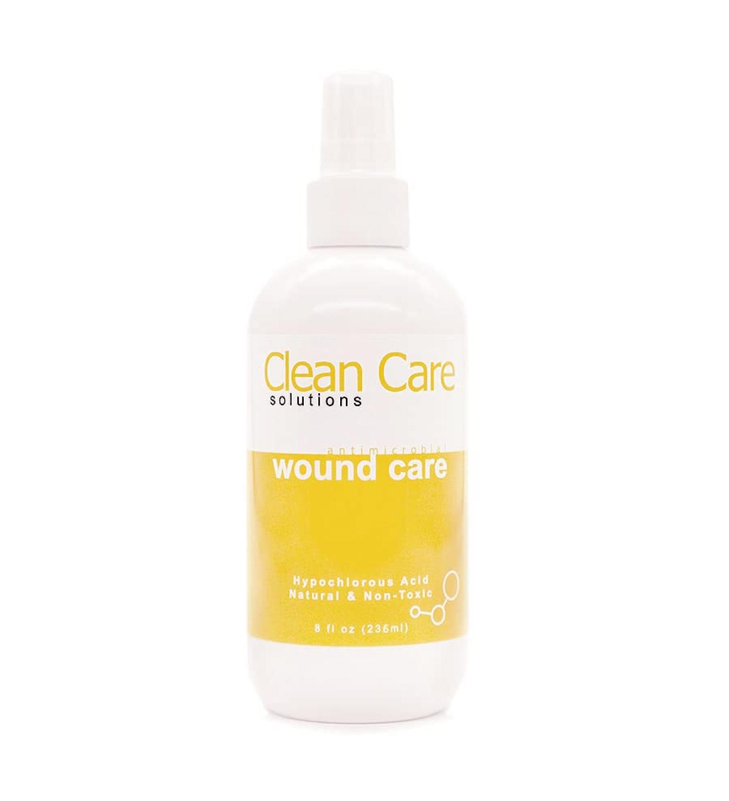 Clean Care Solutions Hypochlorous Spray for Wound Care - Ideal for Scrapes, Rashes, Bug Bites, Sunburns & Skin Irritations - Buy Online on GoSupps.com