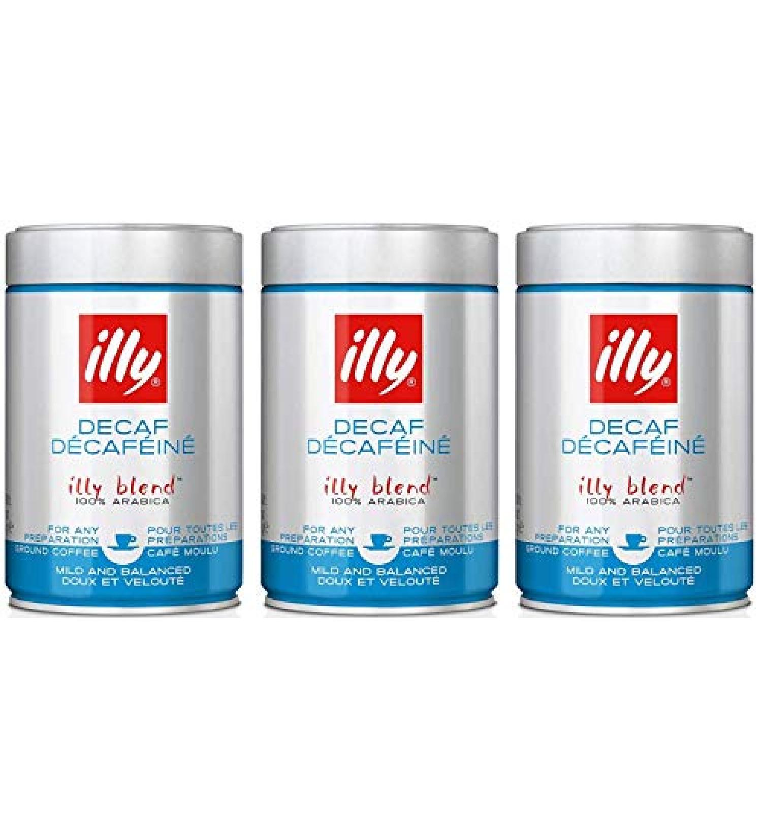 illy Illy - caffeine-free ground espresso - Pack of 3 jars (250g each)