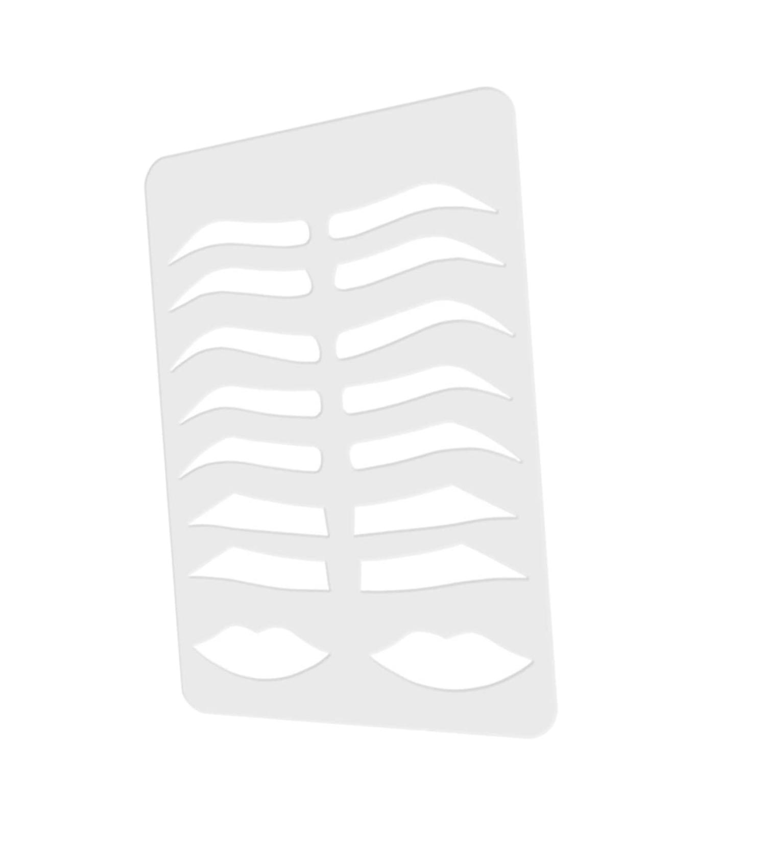Didiseaon Eyebrow Stencil Plate Brow Template Lip Stencil Brow Practicing Tool Eyebrow Shape - Buy Online on GoSupps.com