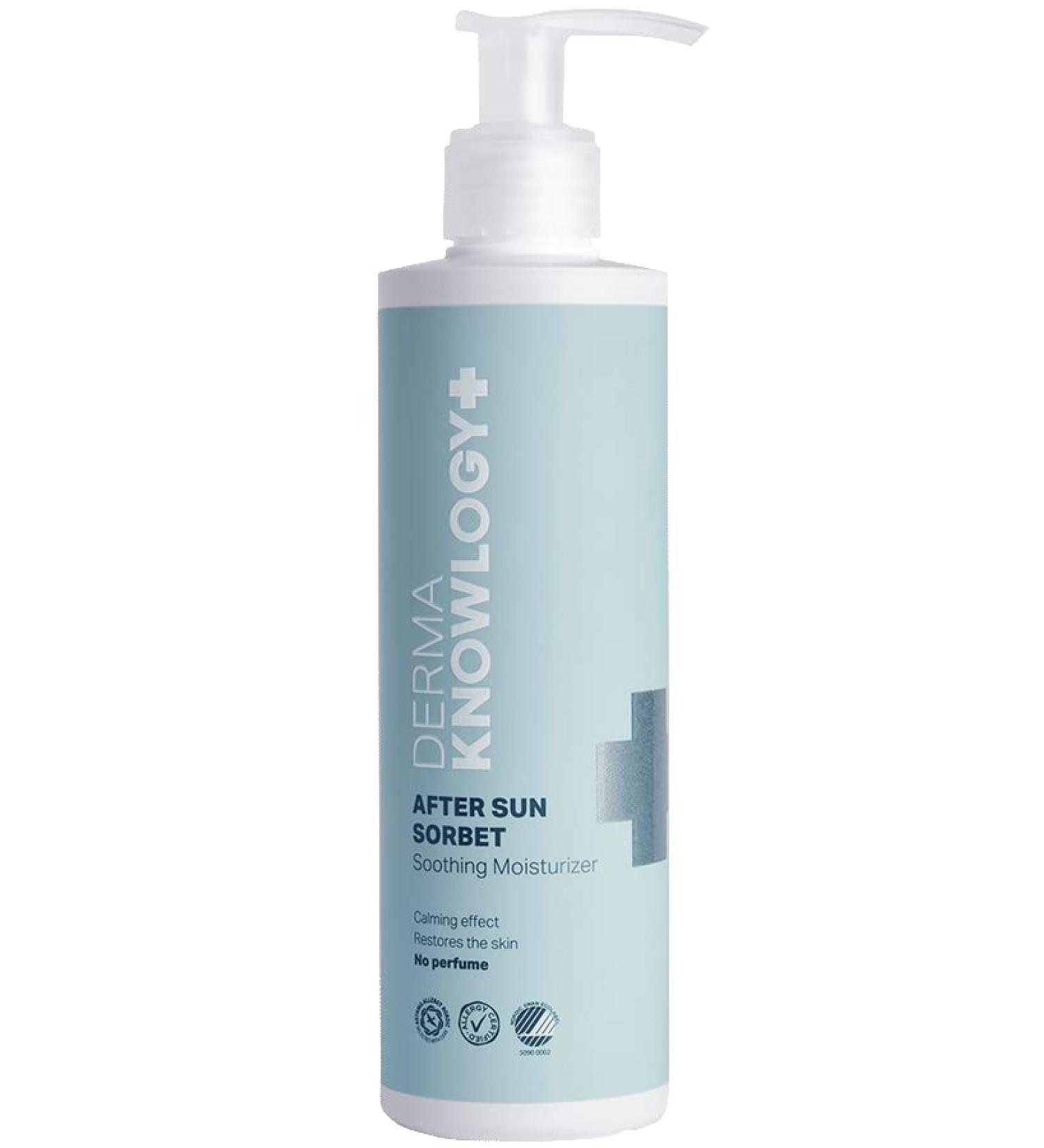 After Sun Sorbet for Face & Body - Hypoallergenic Cooling & Soothing Lotion for Sensitive Skin | Dermaknowlogy 200ml - Buy Online on GoSupps.com