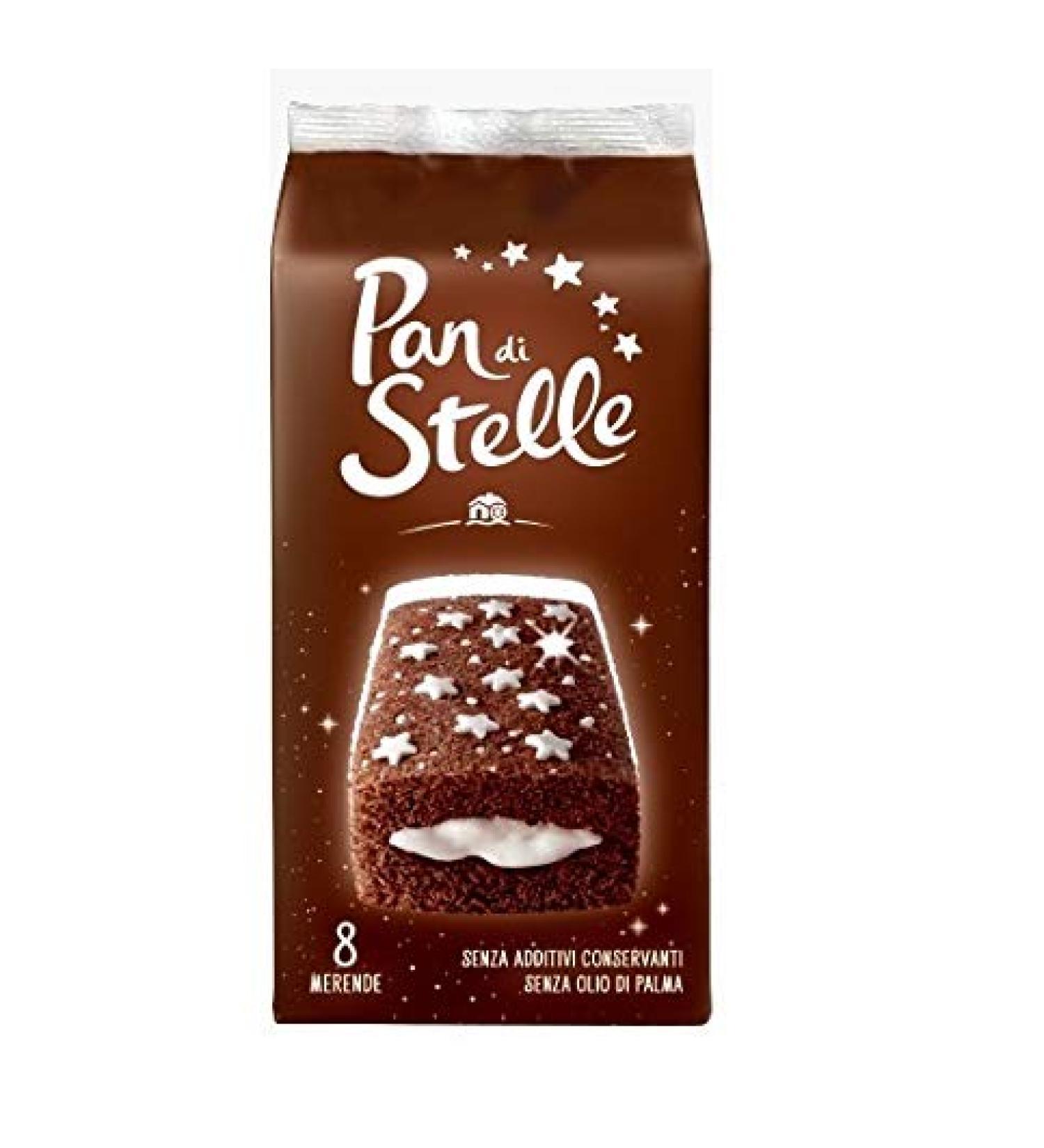 VANREO Mulino Bianco La Merenda Pan di Stelle Biscuits 8 x Cocoa Cakes 280 g
