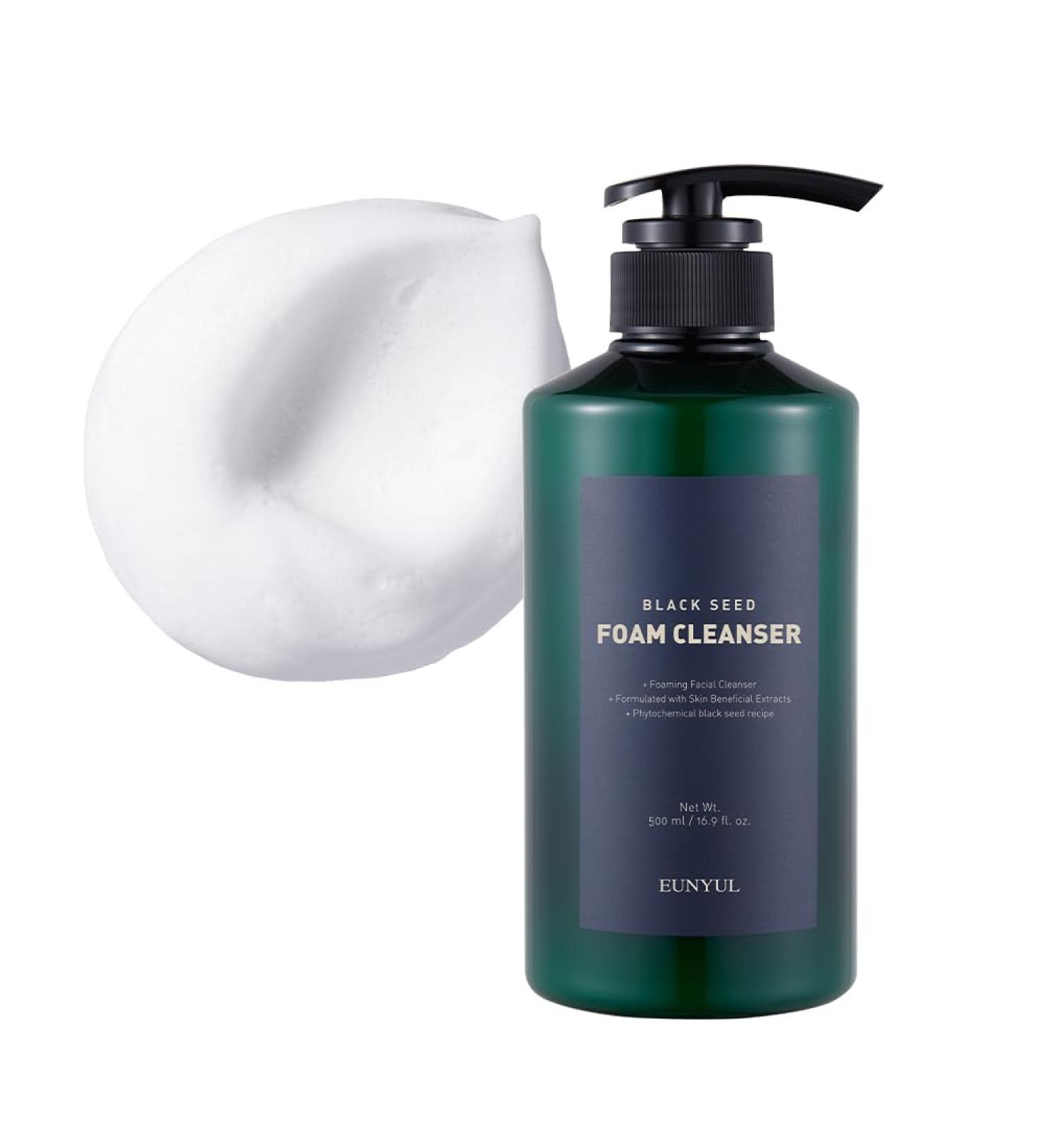 EUNYUL Blackseed Foam Cleanser 16.9fl.oz - Large Size Korean Facial Foaming Cleanser for Bright and Clear Skin | International Shipping Available - Buy Online on GoSupps.com