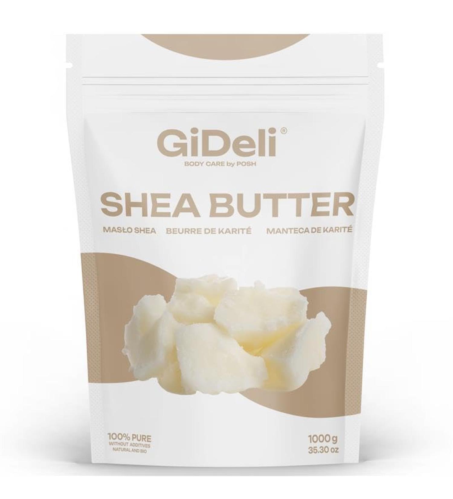 Beurre de karit bio 1 kg non raffin p tri la main Grade A - Ivoire pur - Tout naturel - Baume l vres lisse la noix de karit - Pour tous les types de peau - Buy Online on GoSupps.com