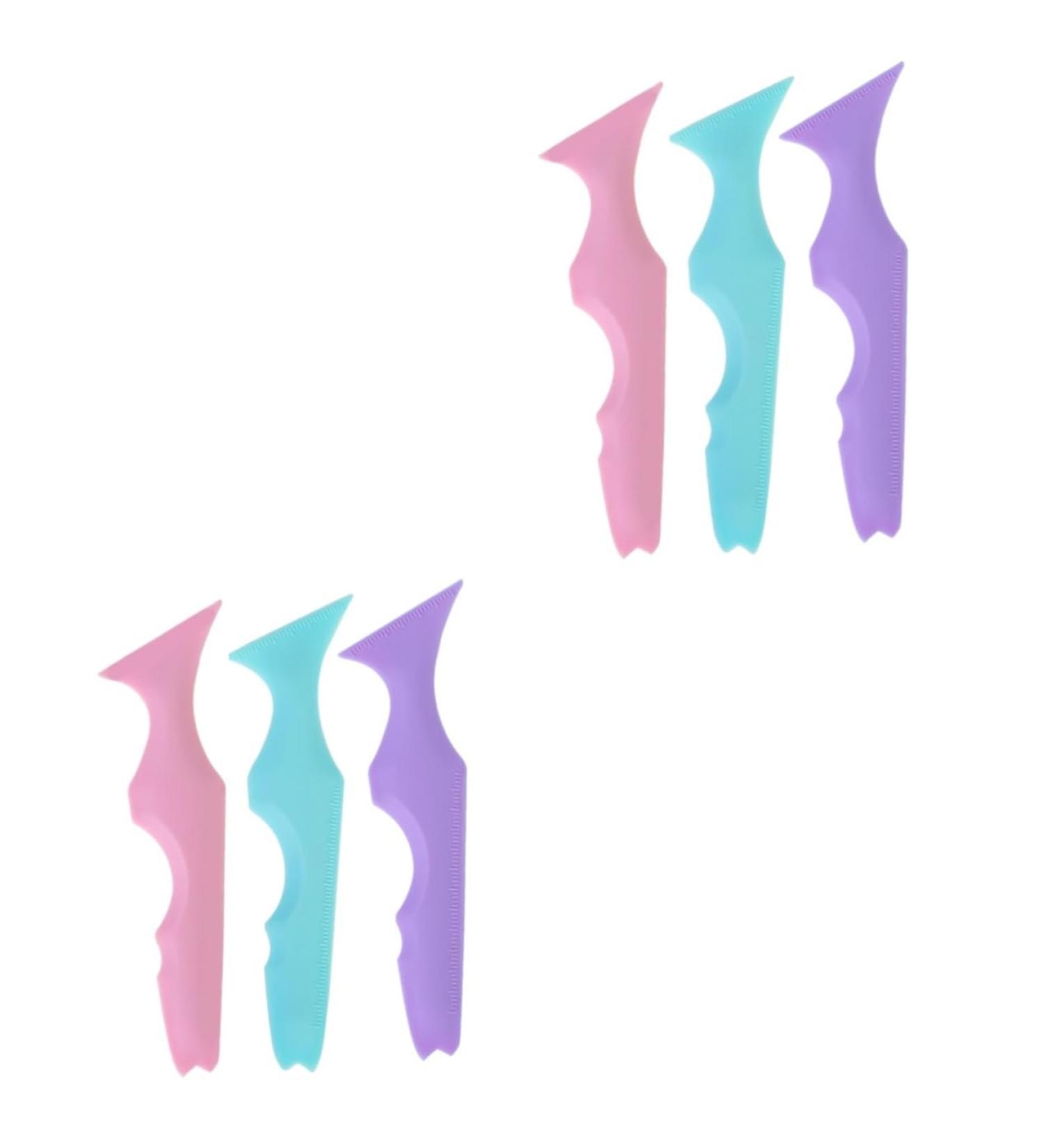 MAGICLULU 6 Pcs Silicone Beauty Ruler Mascara Drawing Silicone Eyeliner Tool Eyeliner Stencils Massage - Buy Online on GoSupps.com