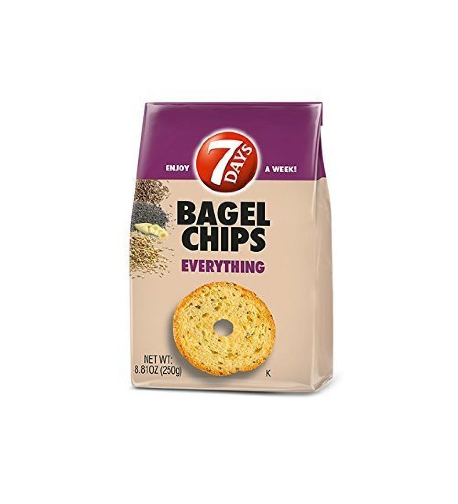 7Days Bagel Chips, Everything, 8.81 oz. Bag Everything 8.81 Ounce