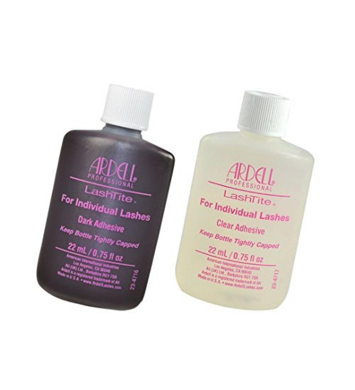 Ardell Lashtite Eyelash Adhesive - DARK & CLEAR Glue for Duralash Individual Lashes - 0.75 fl oz - Buy Online on GoSupps.com