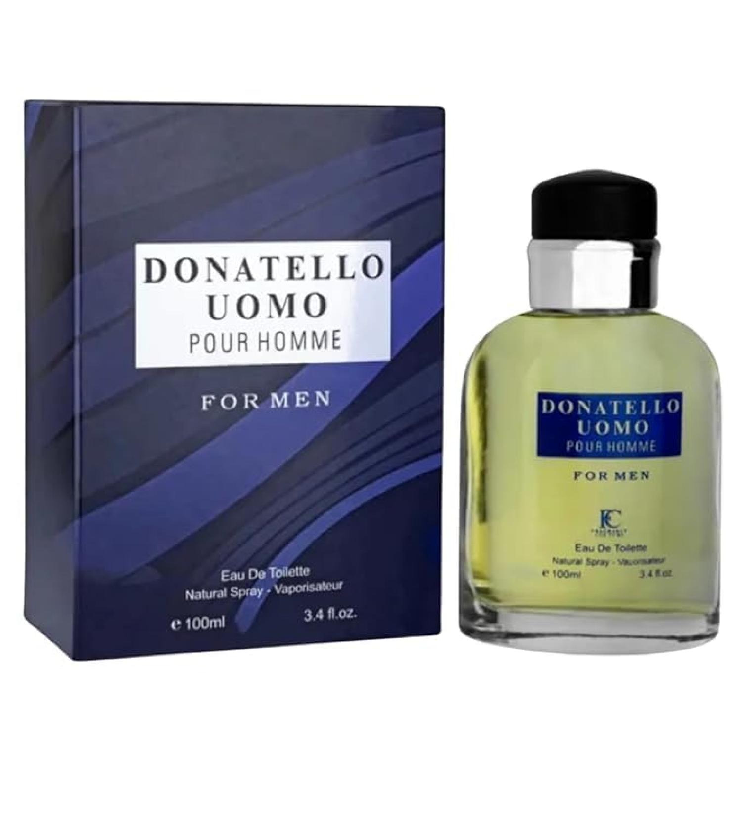 DONATELLO UOMO POUR MEN EAU DE TOILETTE 3.4 FL. OZ. Aromatic Fougere fragrance for Men. - Buy Online on GoSupps.com