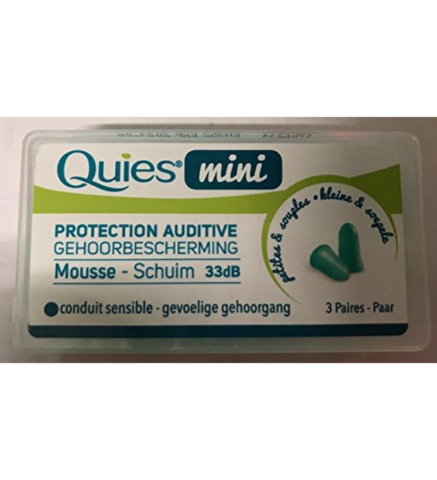 Quies Mini Foam Ear Muffs - 3 Pairs for Ultimate Comfort | Ideal for Sleep Travel & Noise Reduction - International Shipping Available - Buy Online on GoSupps.com