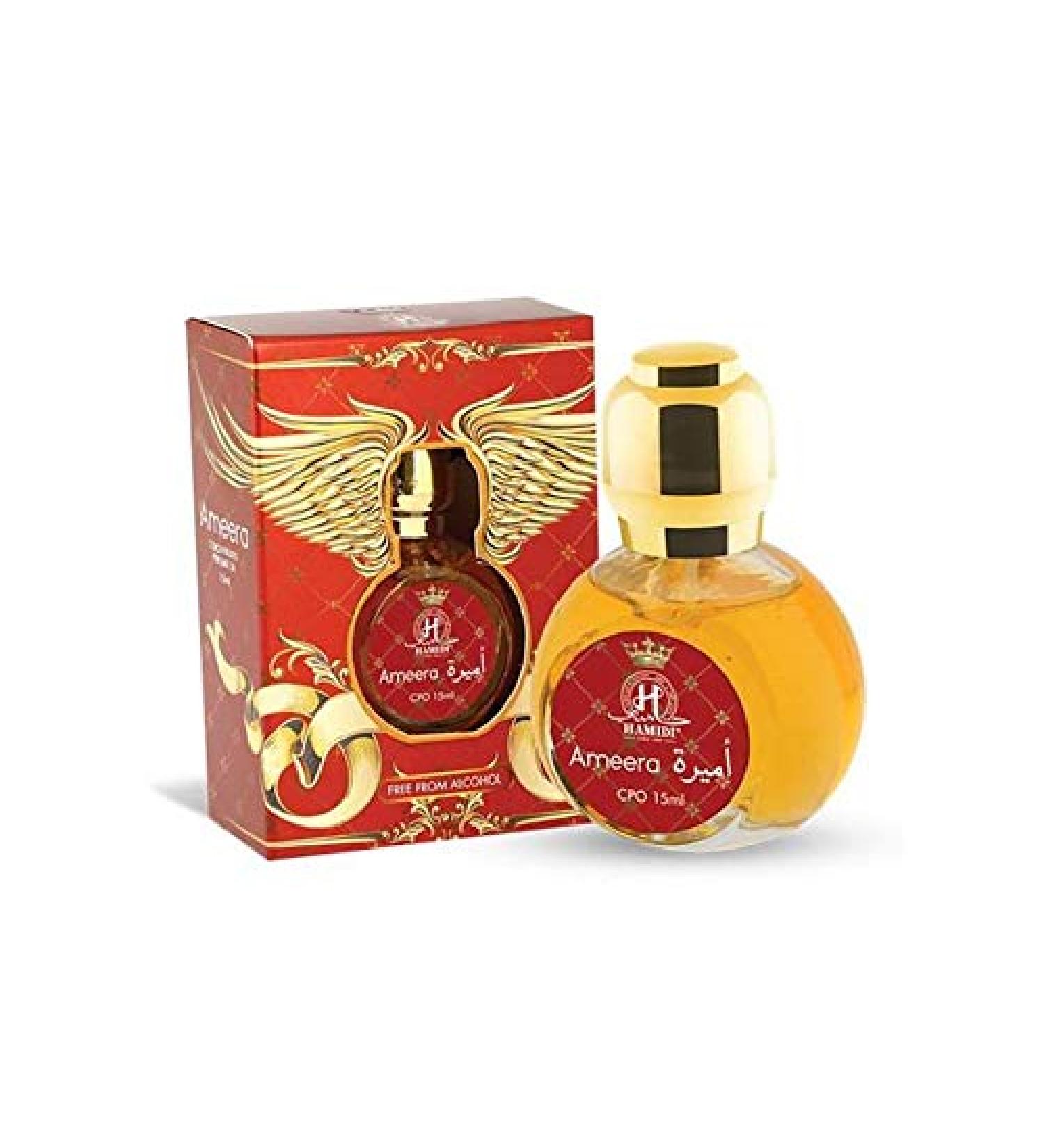 Hamidi 15 ml Perfume Oil Free From Alcohol Attar for Men and Women (Pack of 4) (Ameera)