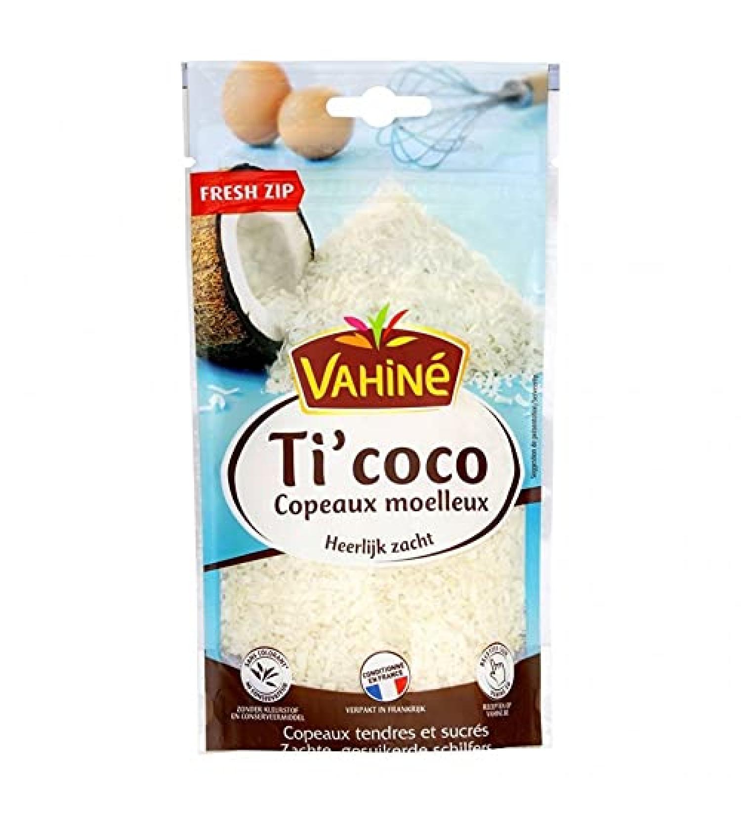 Vahiné Ti? Coco Copeaux Moelleux Tendres et Sucrés Fresh Zip 100g (lot de
